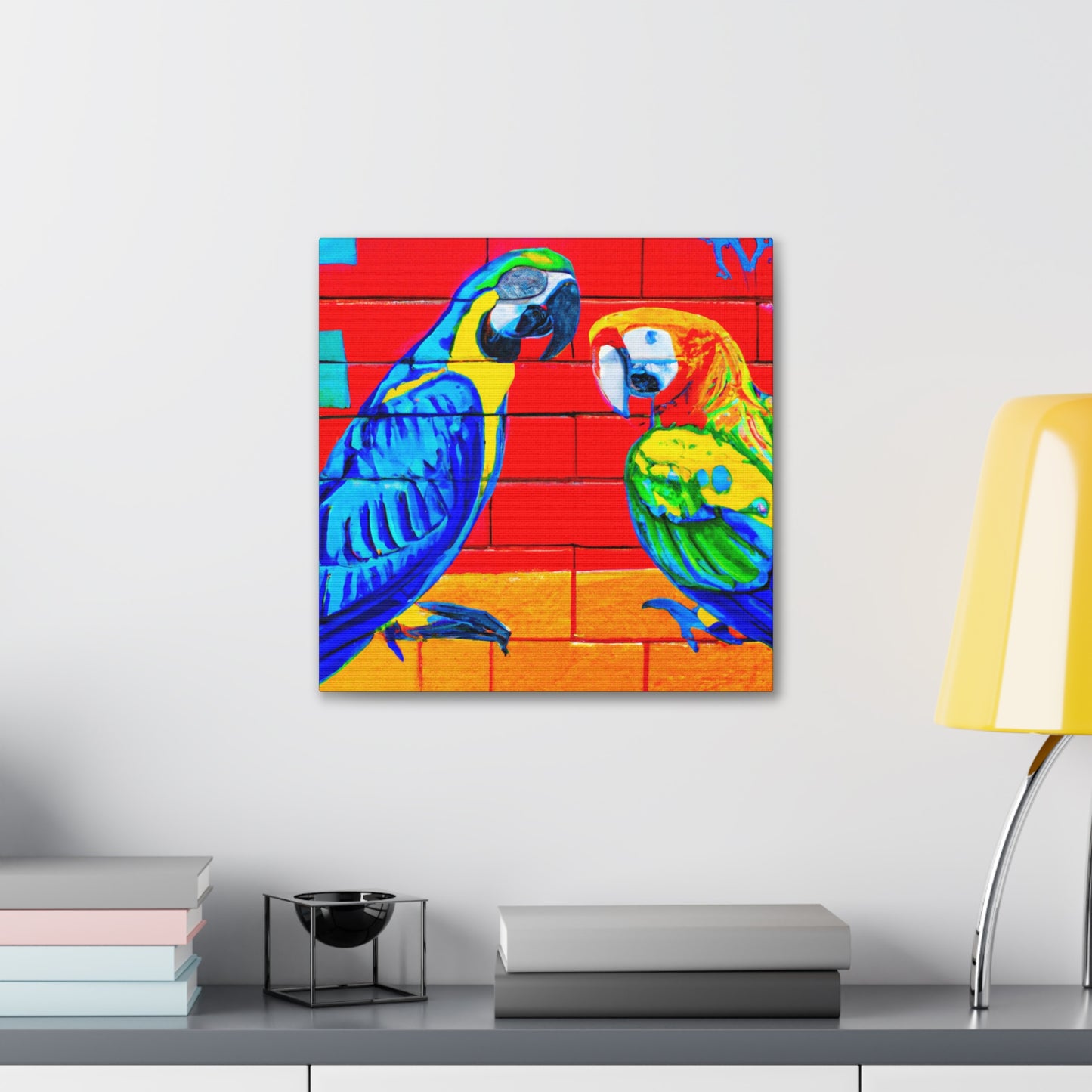 Macaws in Splendor. - Canvas