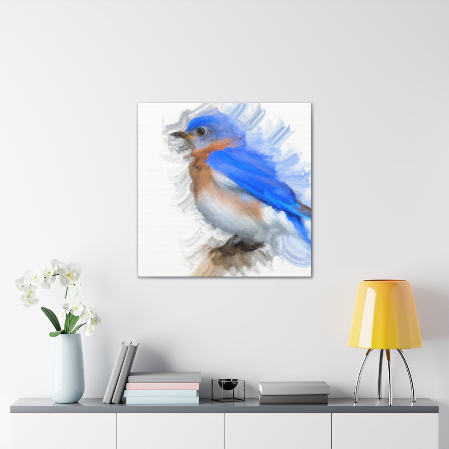 Divine Bluebird Beauty - Canvas