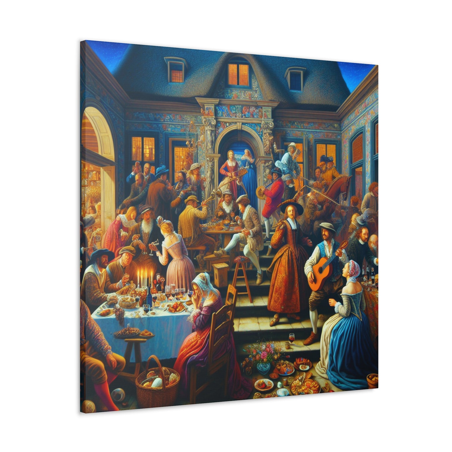 "Revelry at Renaissance Villa" - Canvas