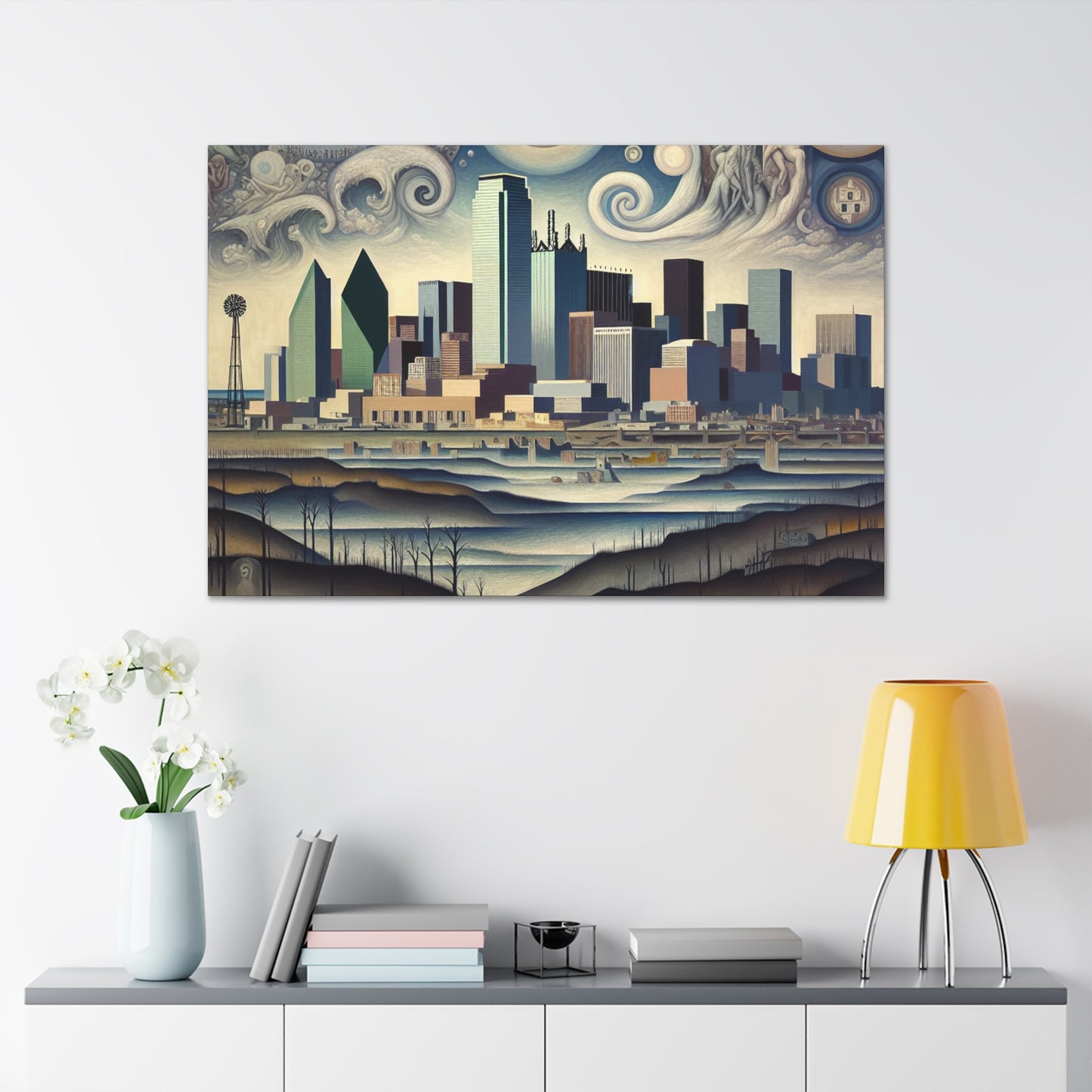 "Sunset Retreat in Dallas" - Canvas