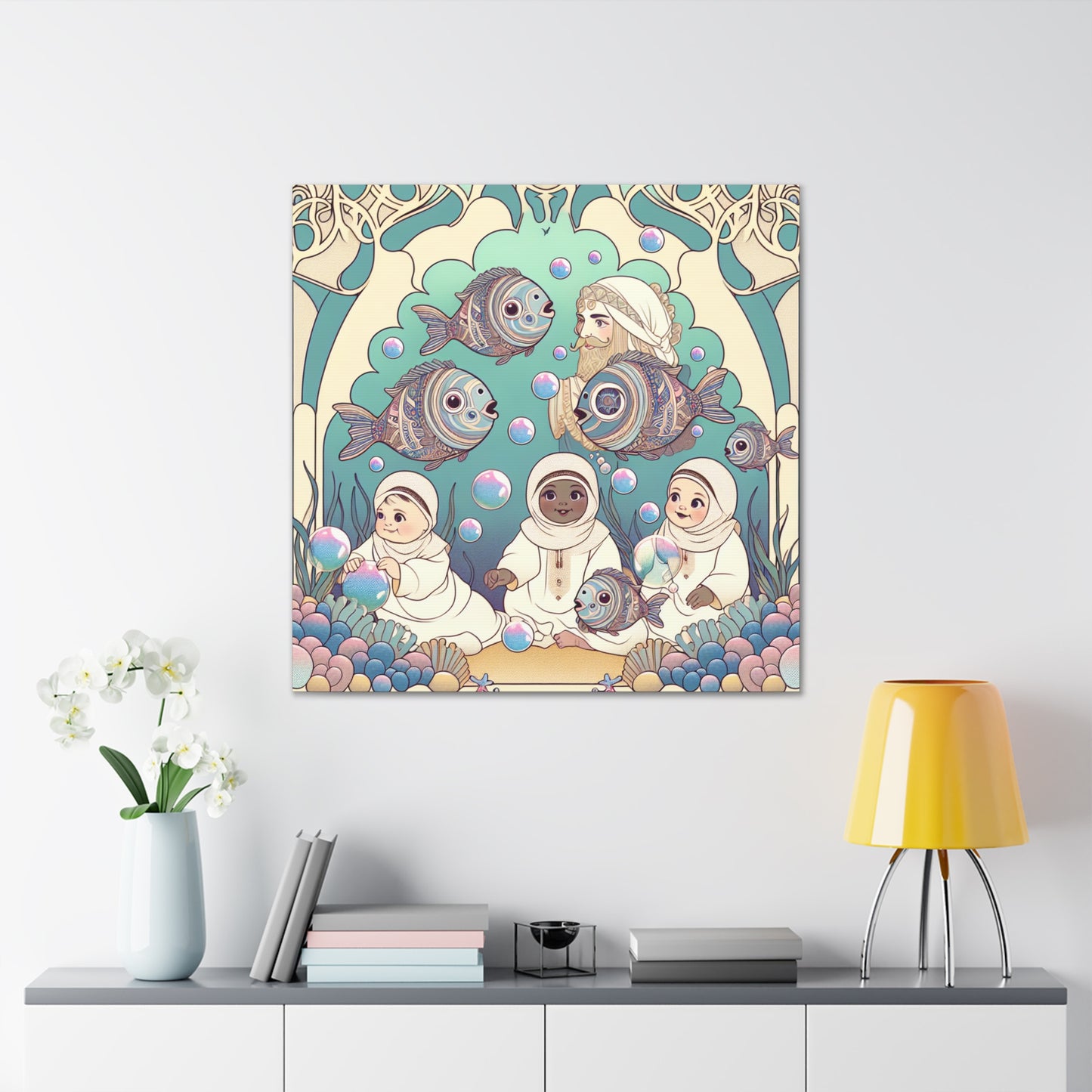 Enchanted Aquatic Symphony - Canvas