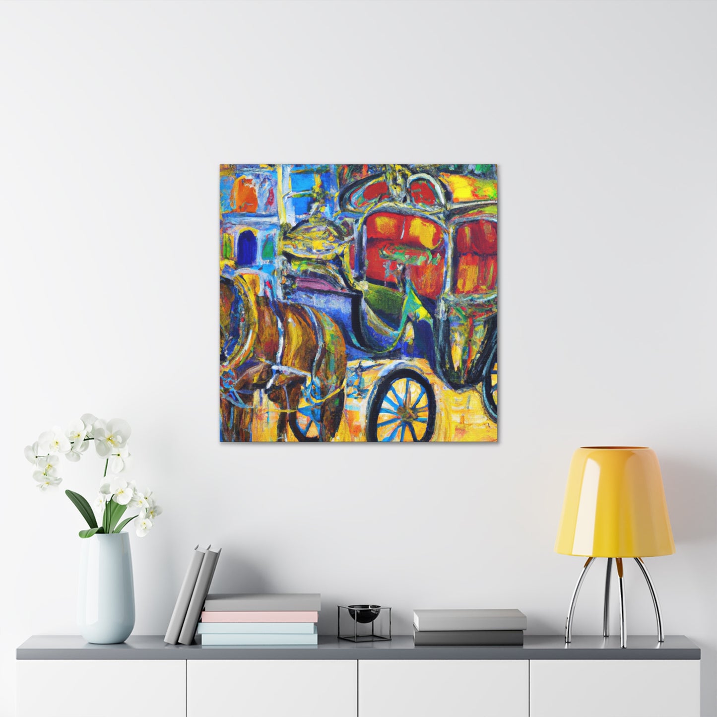 Horse and Carriage Ride - Canvas