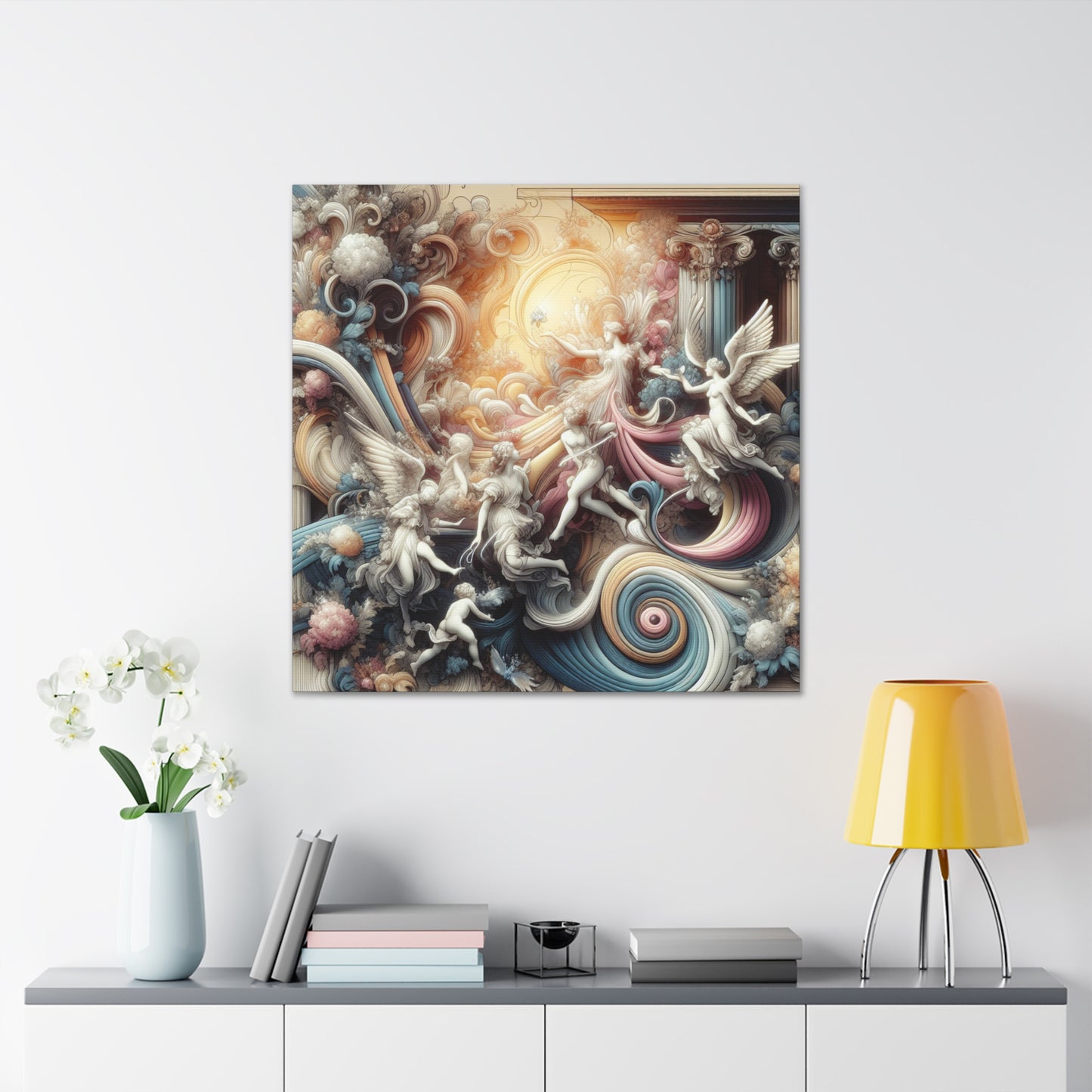 Whimsical Dance of Elegance - Canvas