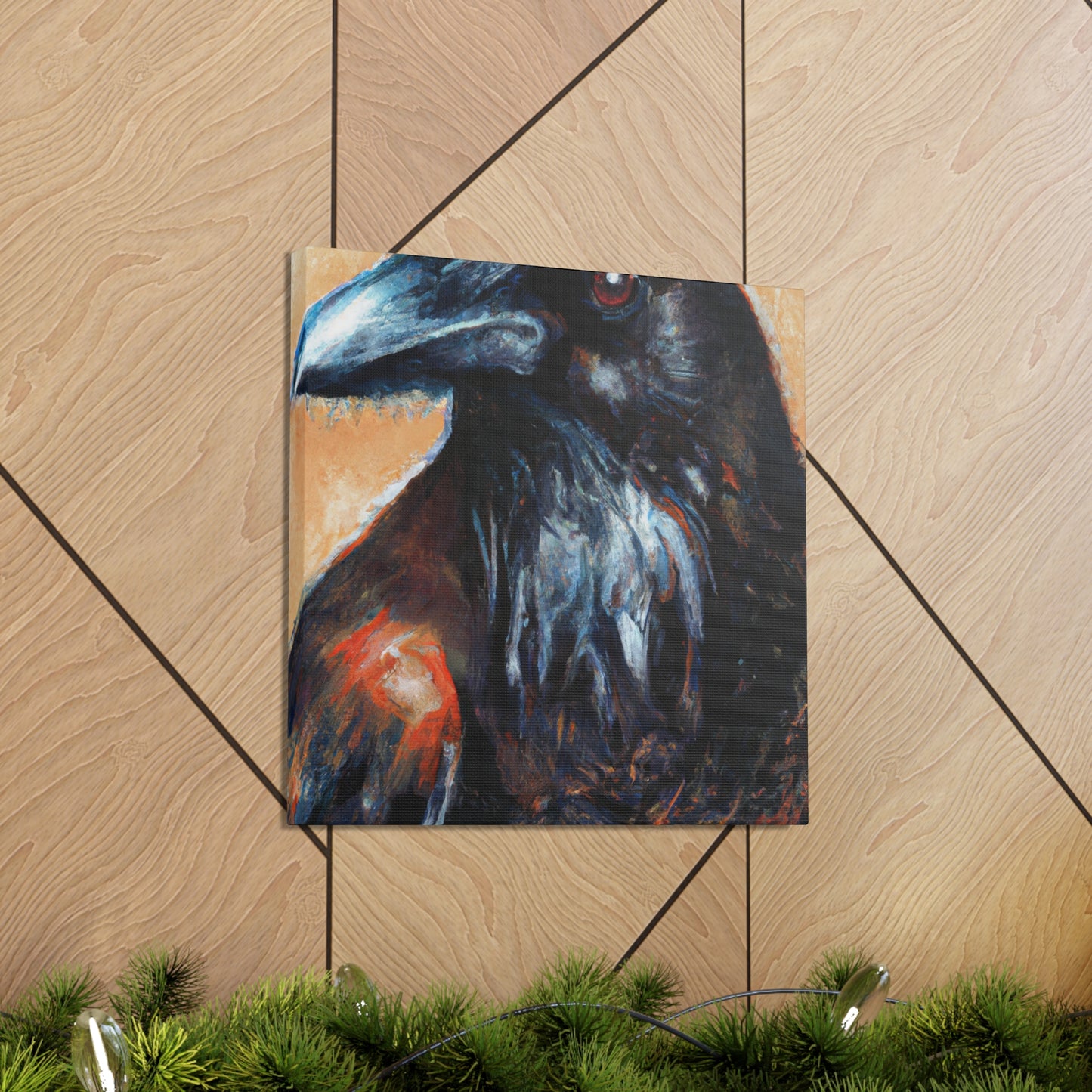 American Crow Realism. - Canvas