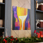 "Wine Glass Reflection" - Canvas