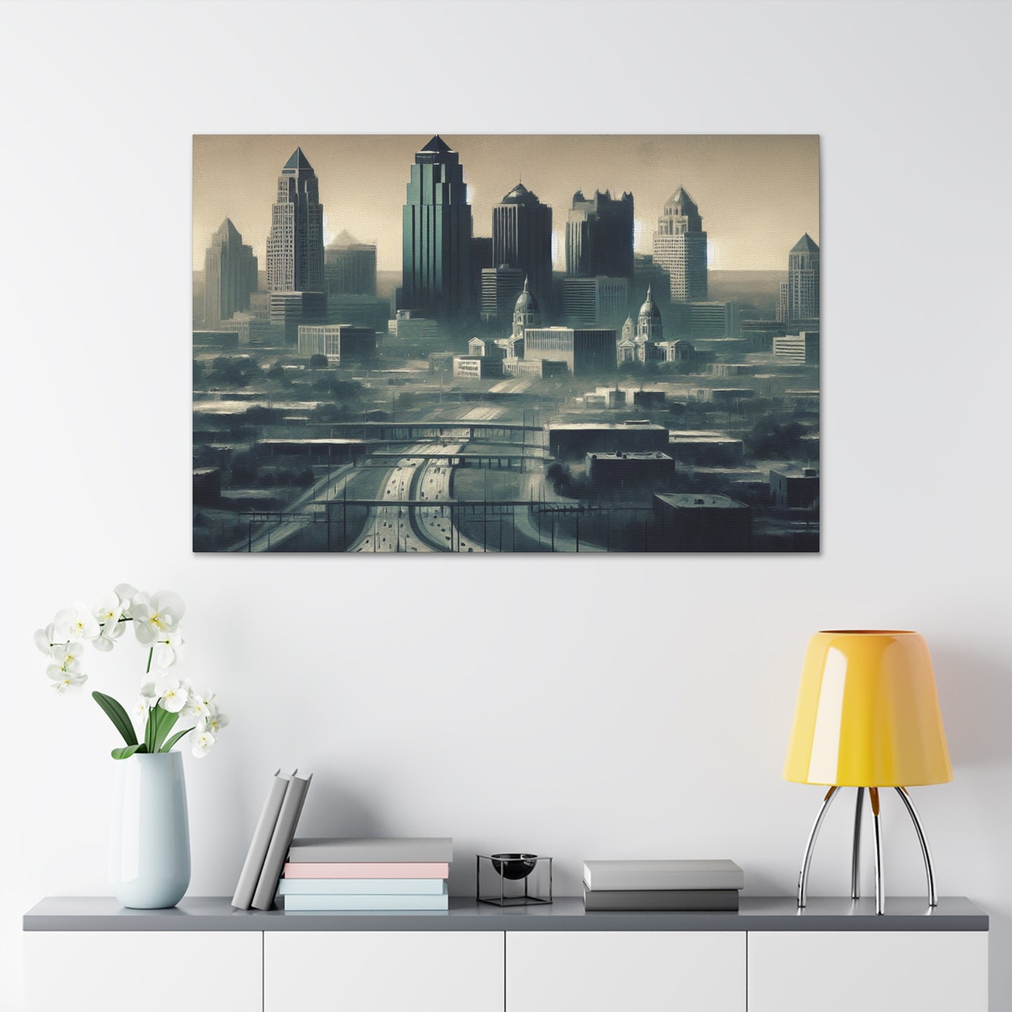 Midwest Metropolis Dreamscape - Canvas