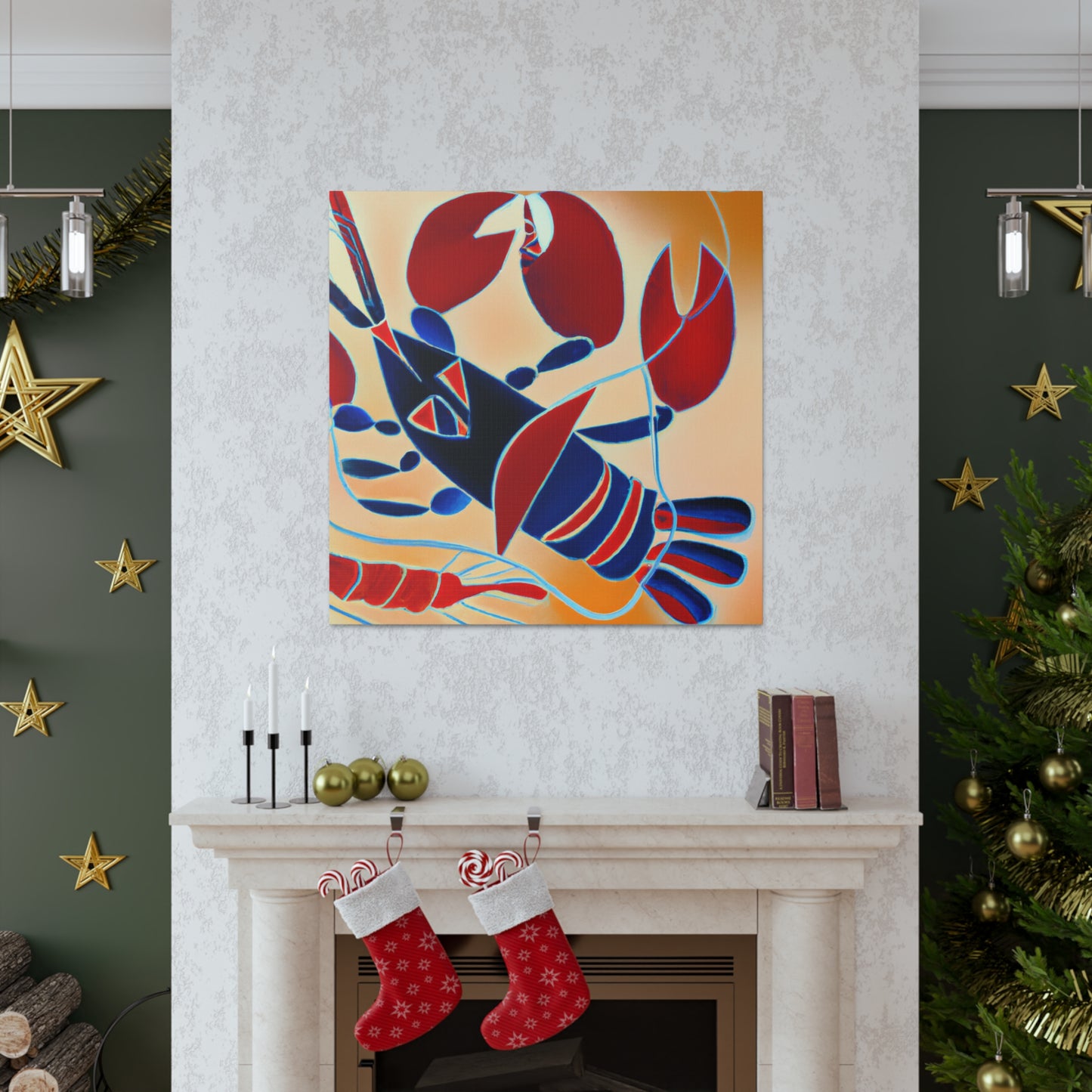 Lobster in Art Deco - Canvas