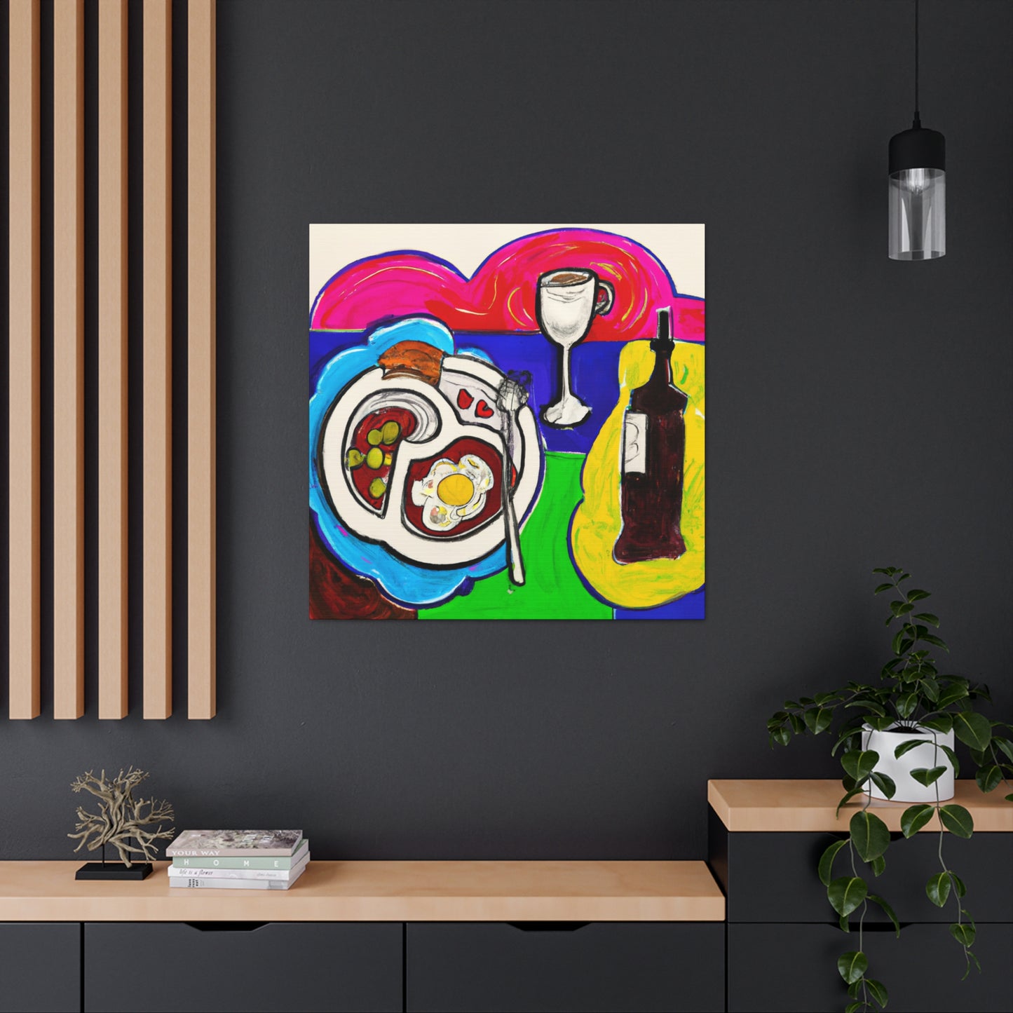 Dinner Table Delight - Canvas