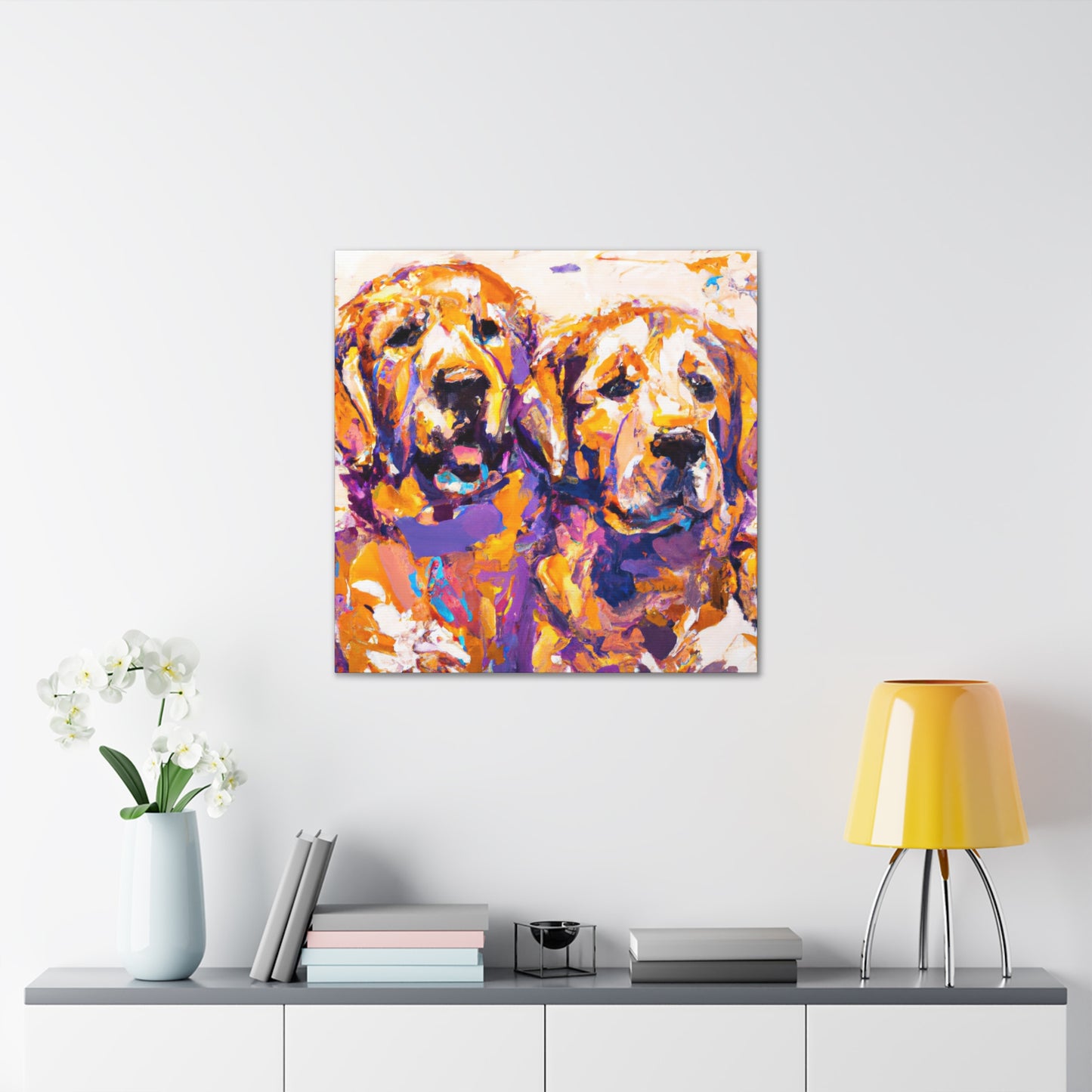 "Golden Retriever Smile" - Canvas