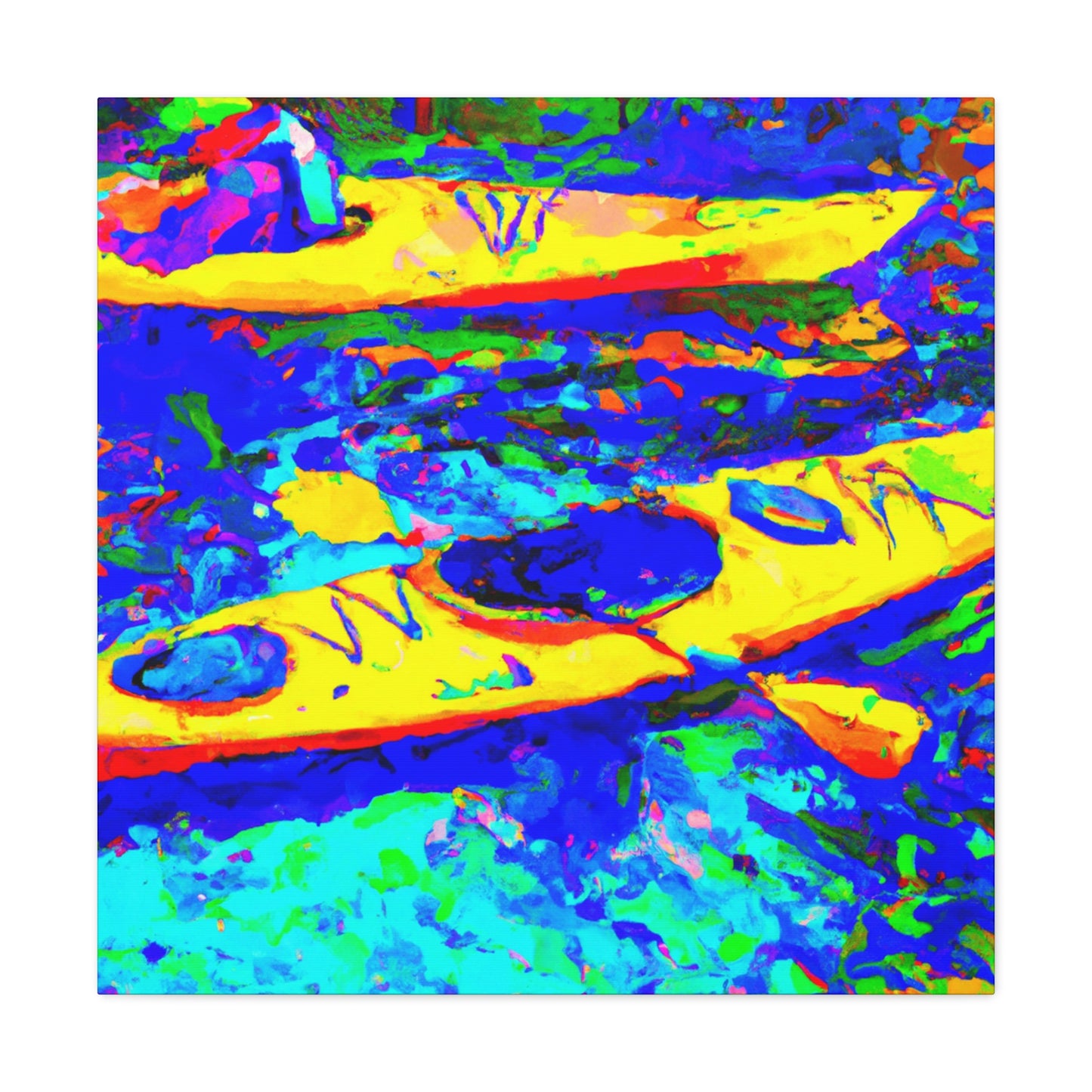 "Kayak On The Water" - Canvas