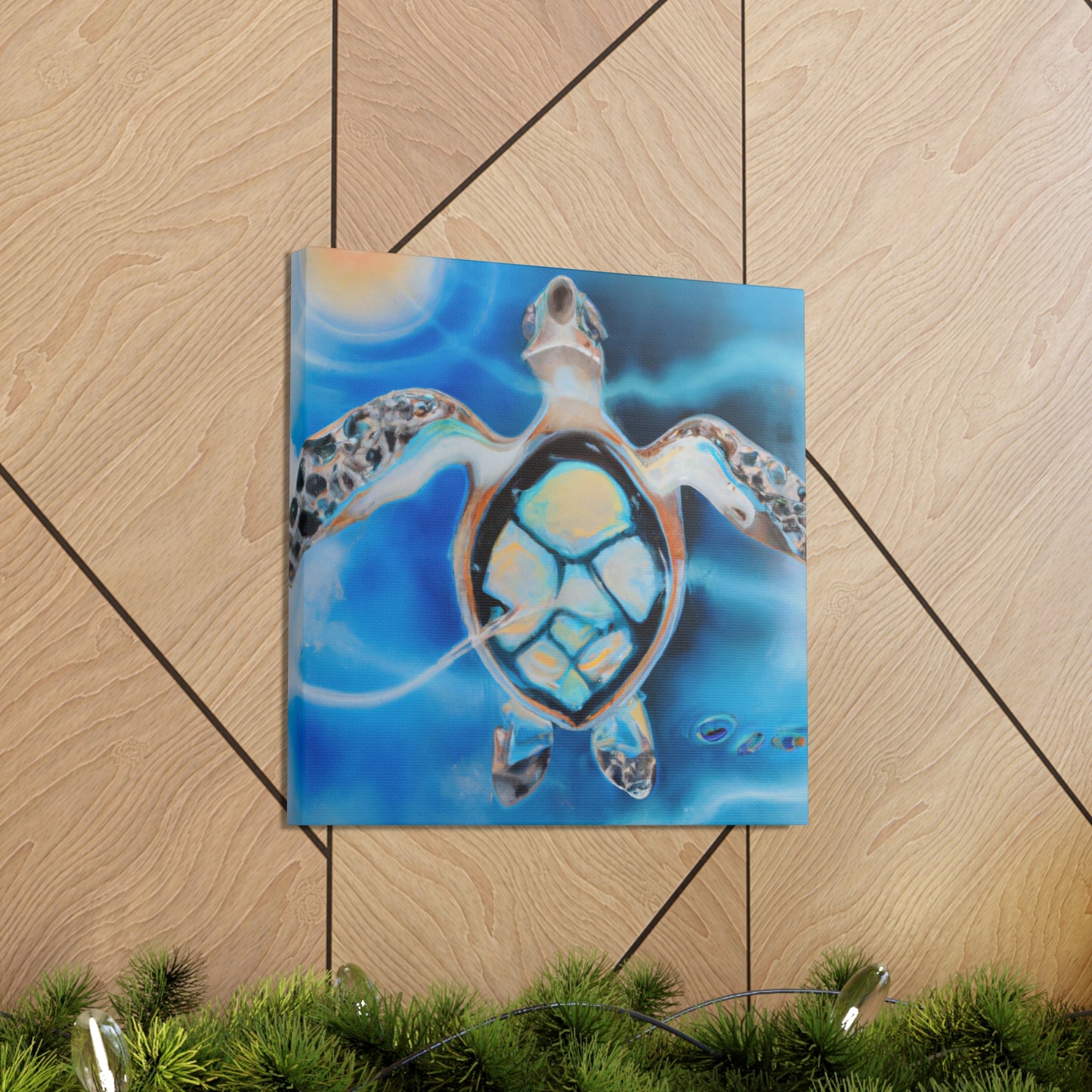 "Sea Turtle Majesty Reigns" - Canvas