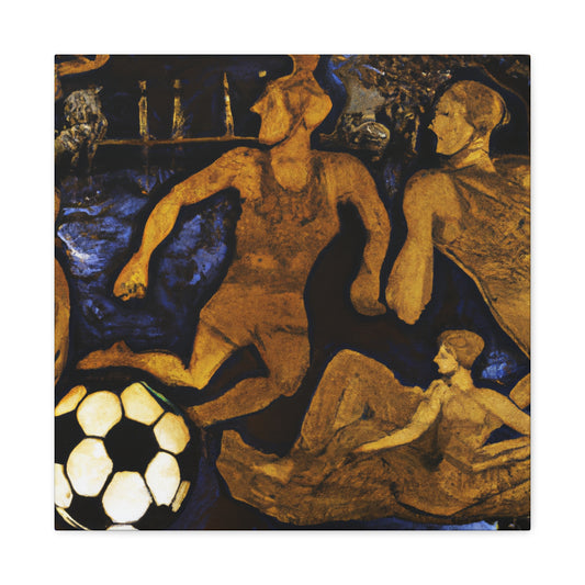 Soccer in Rococo World - Canvas