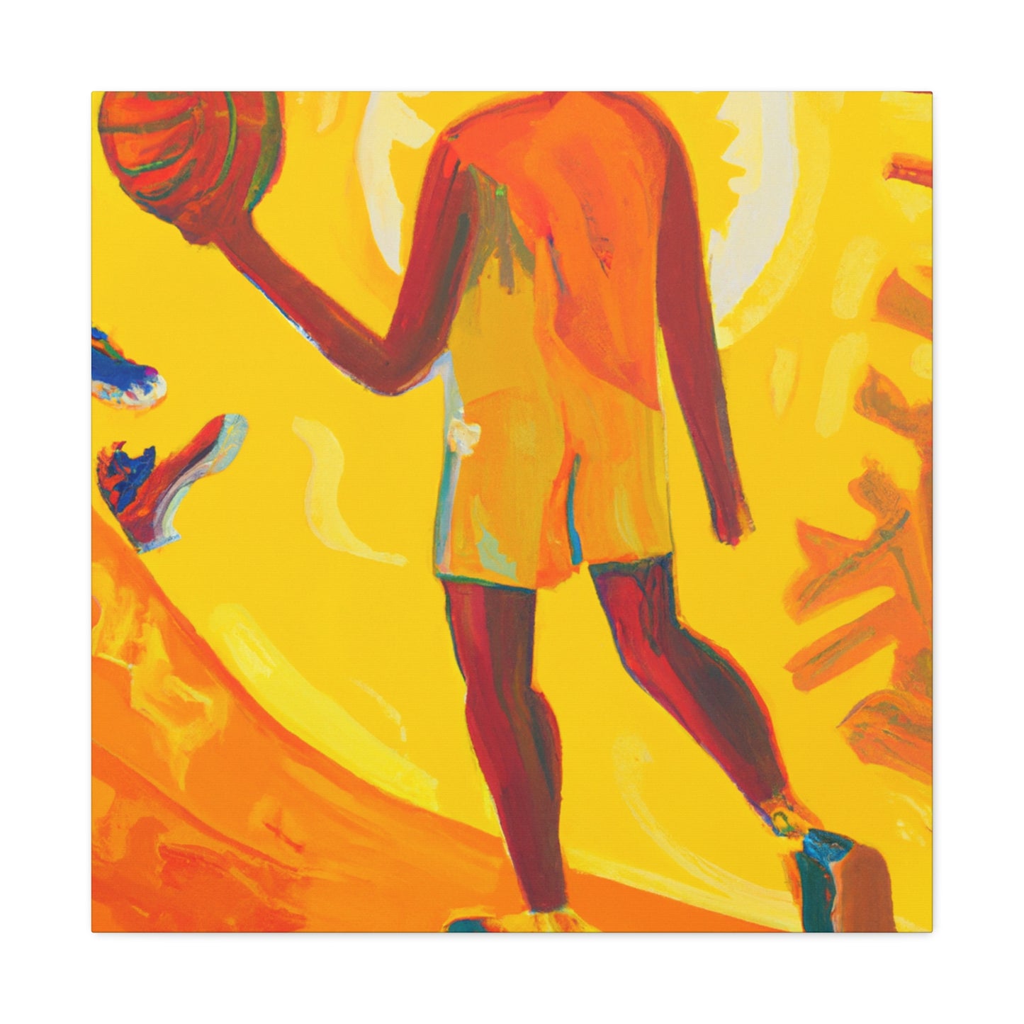 "Basketball Serenely Surreal" - Canvas