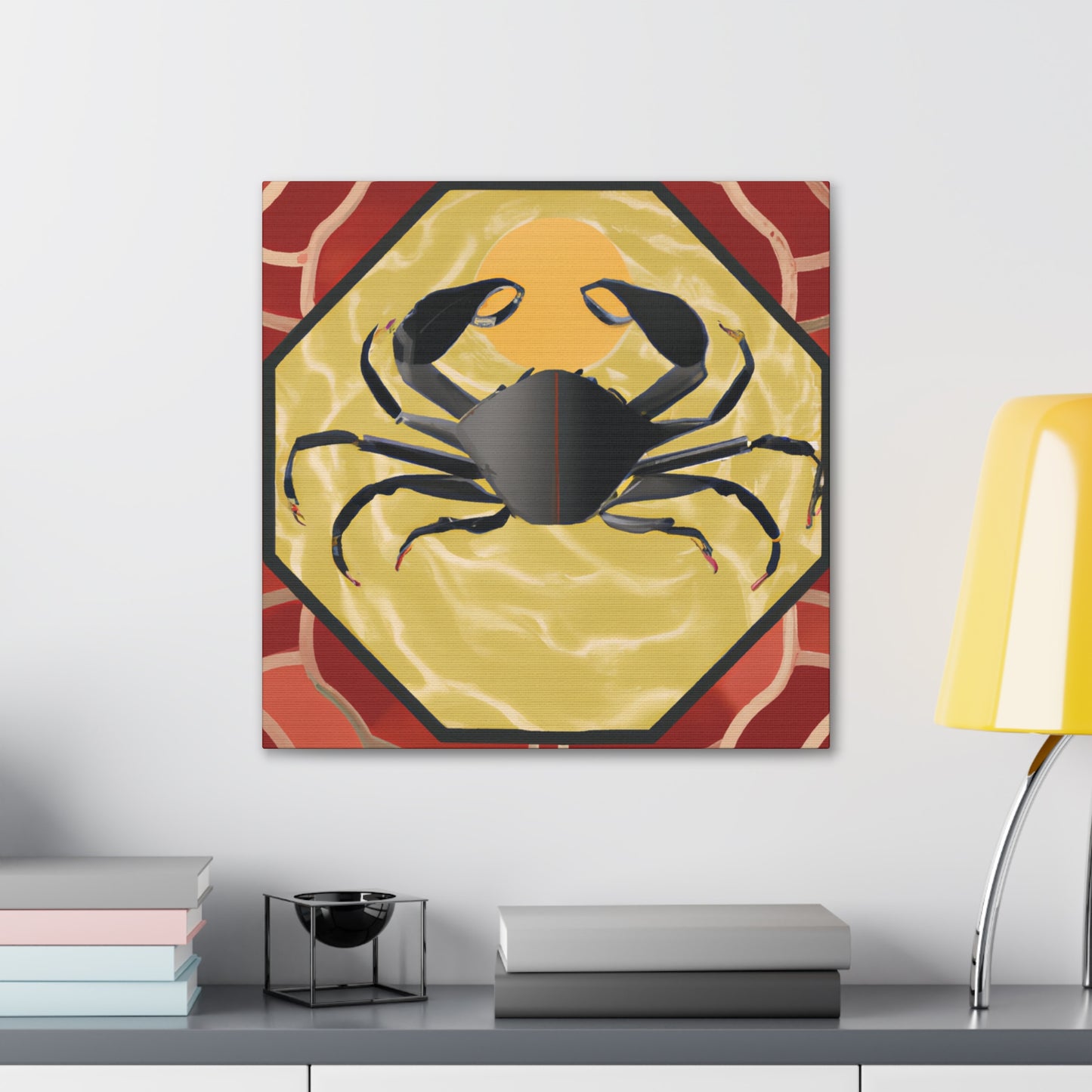 "Crab's Glamour Glows" - Canvas