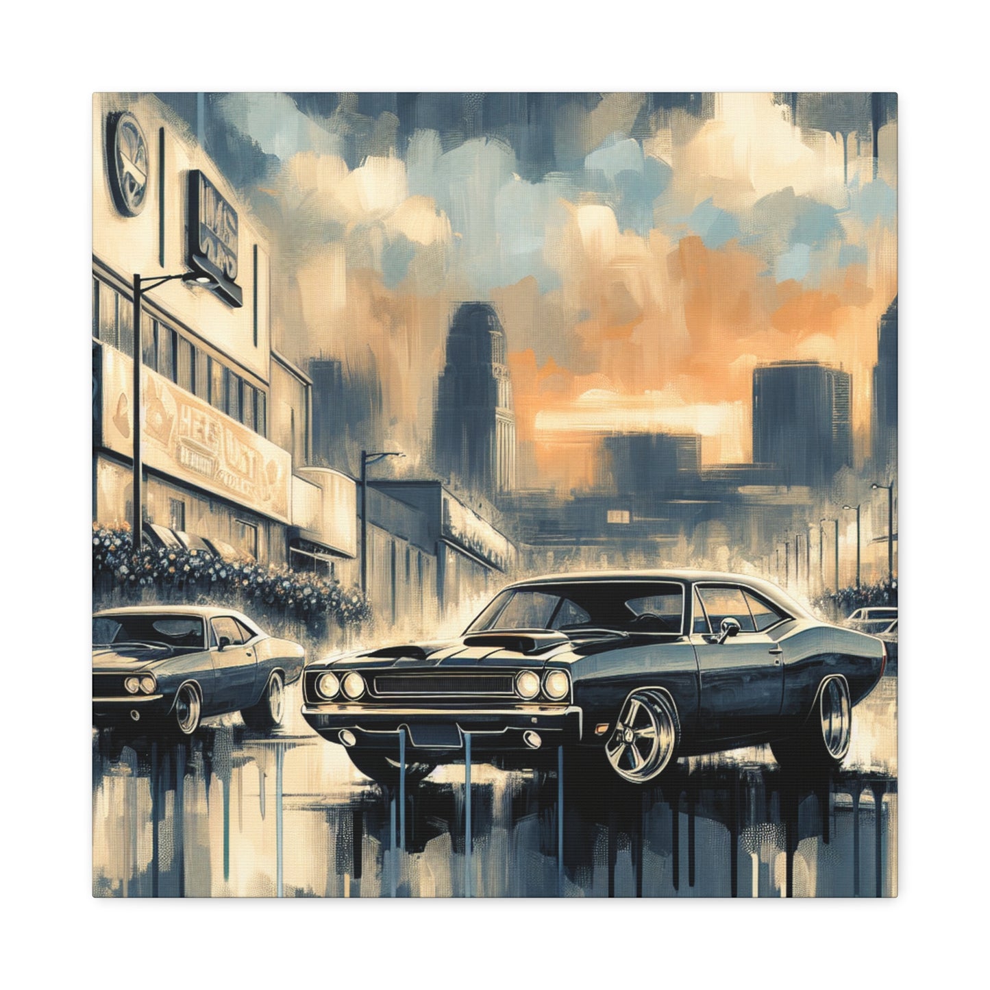 Revving Steel Legends - Canvas