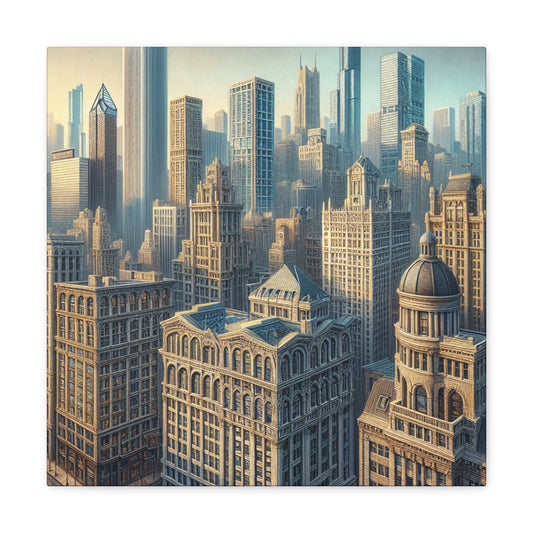 Cityscape Symphony of Steel - Canvas