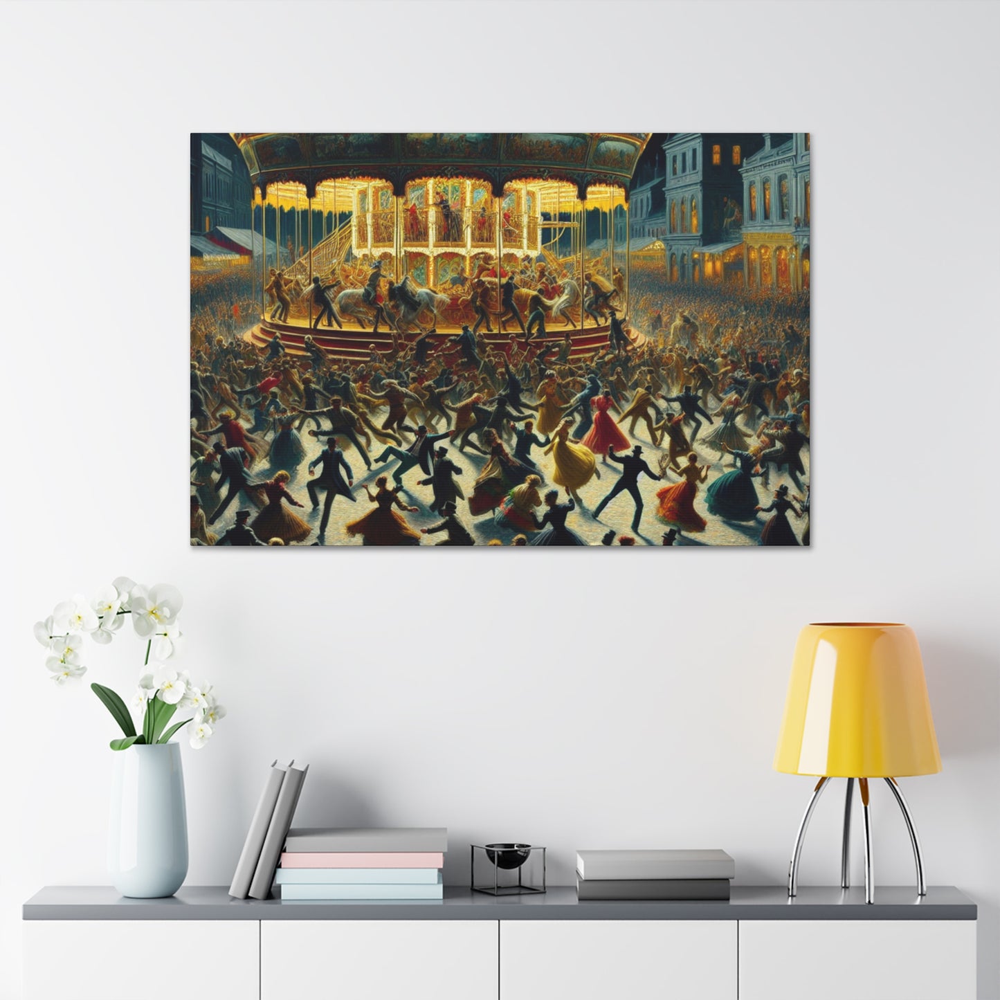 Mirthful Revelry Under Stars - Canvas