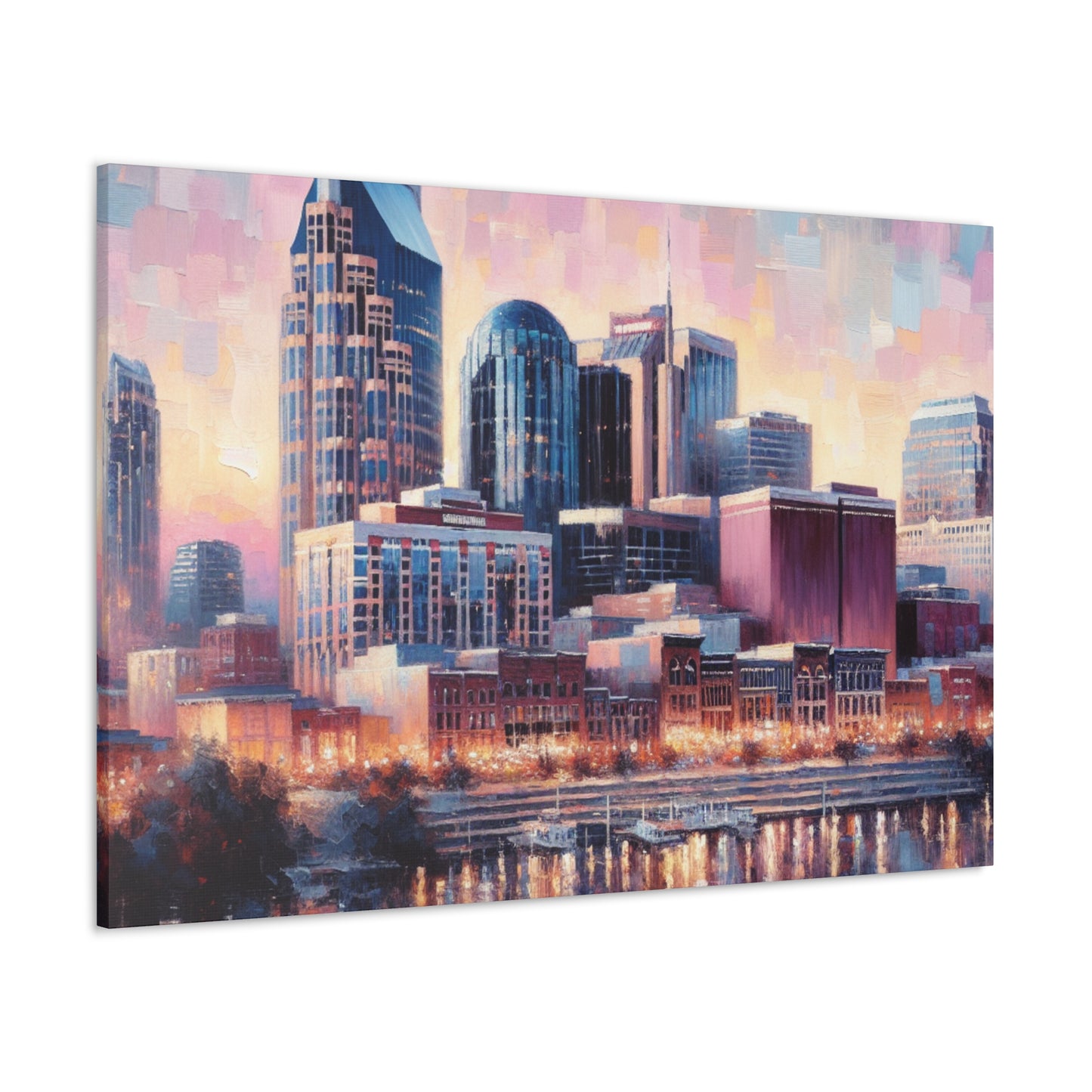 "Nashville's Vibrant Melodies" - Canvas