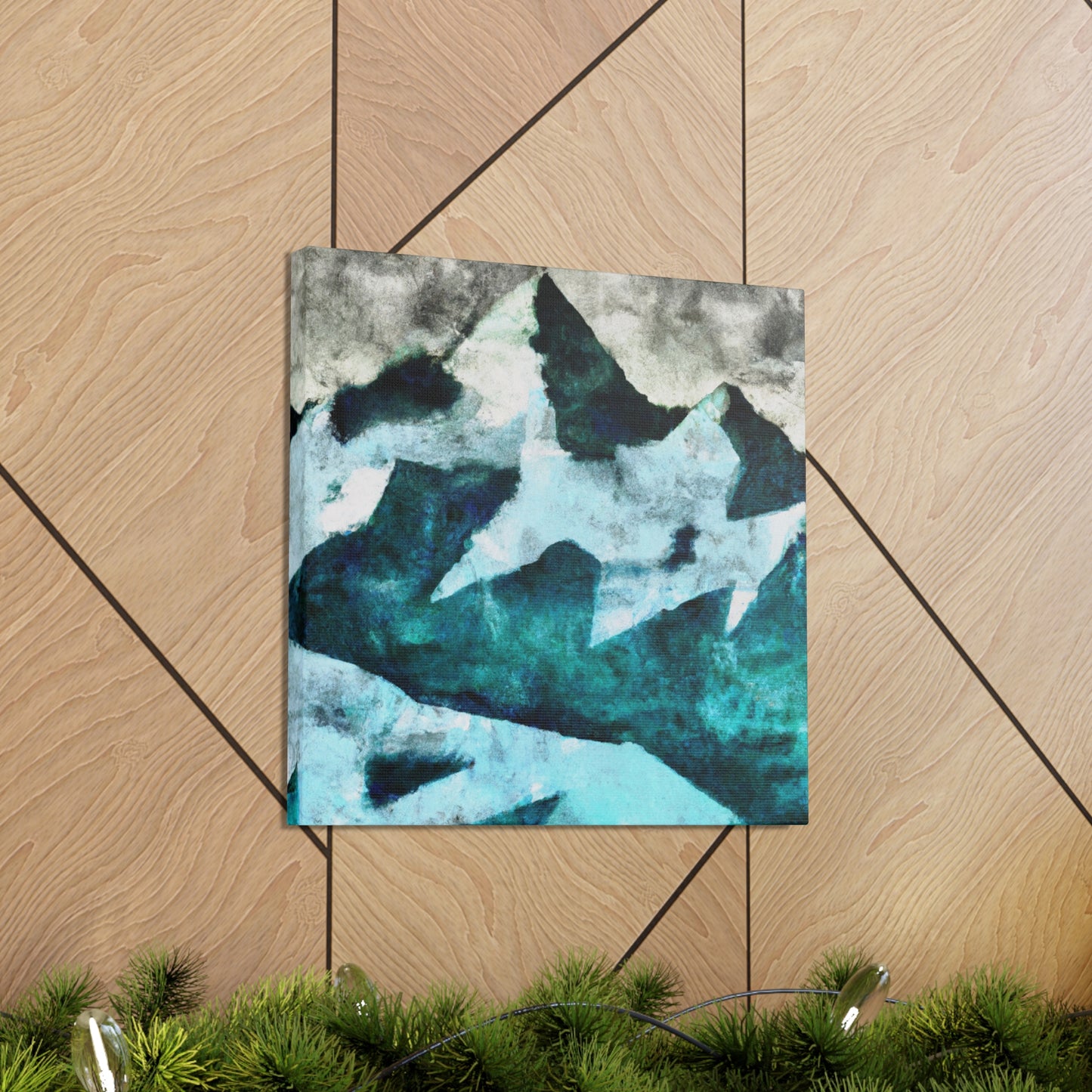 "Glaciers in Moonlight Shine" - Canvas