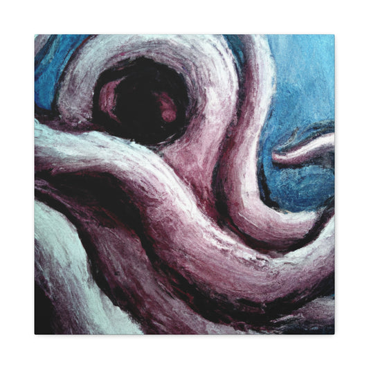 Octopus in Abstract Space - Canvas