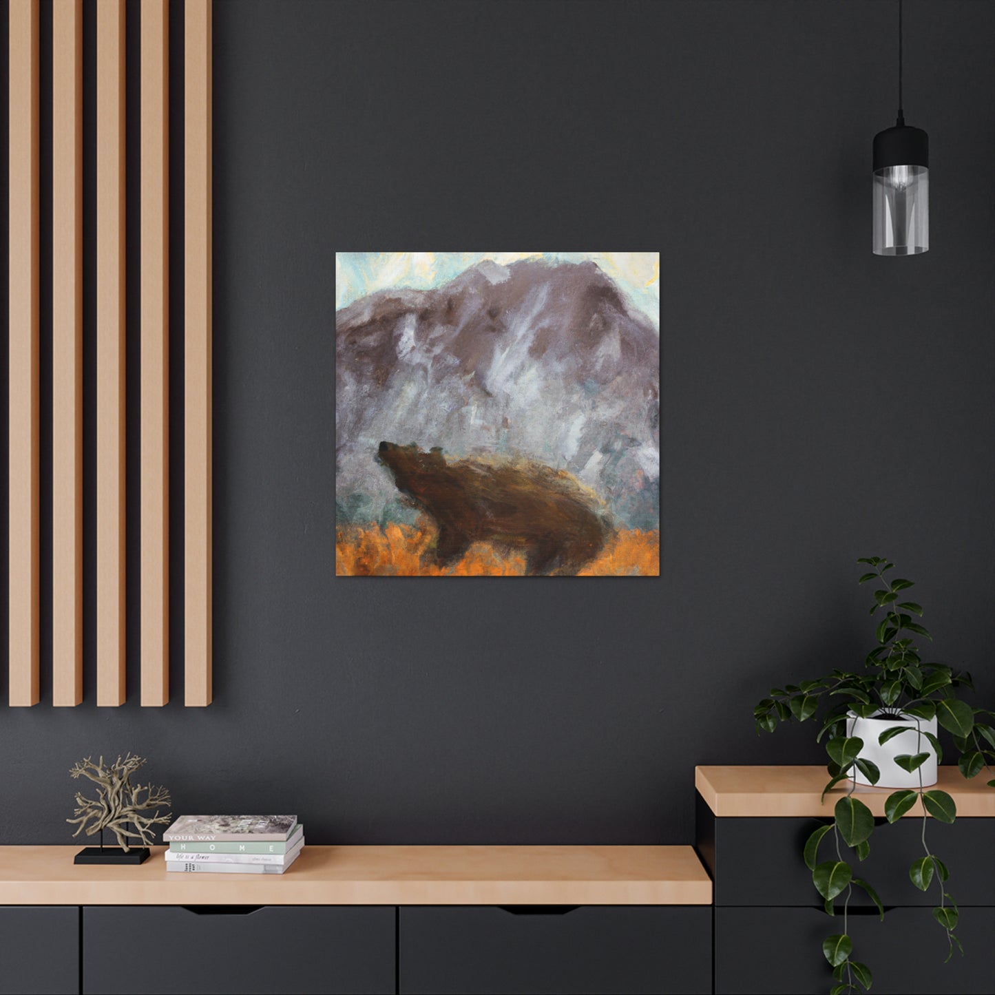 "The Brown Bear Roars" - Canvas