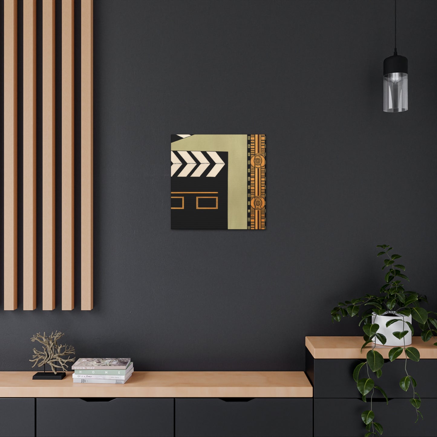 Starry Movie Clapboard - Canvas