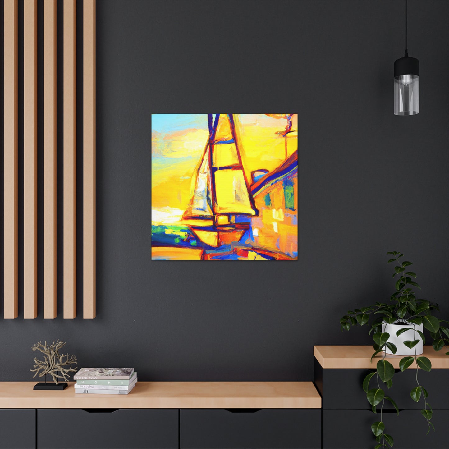 "Sailing On Free Waves" - Canvas