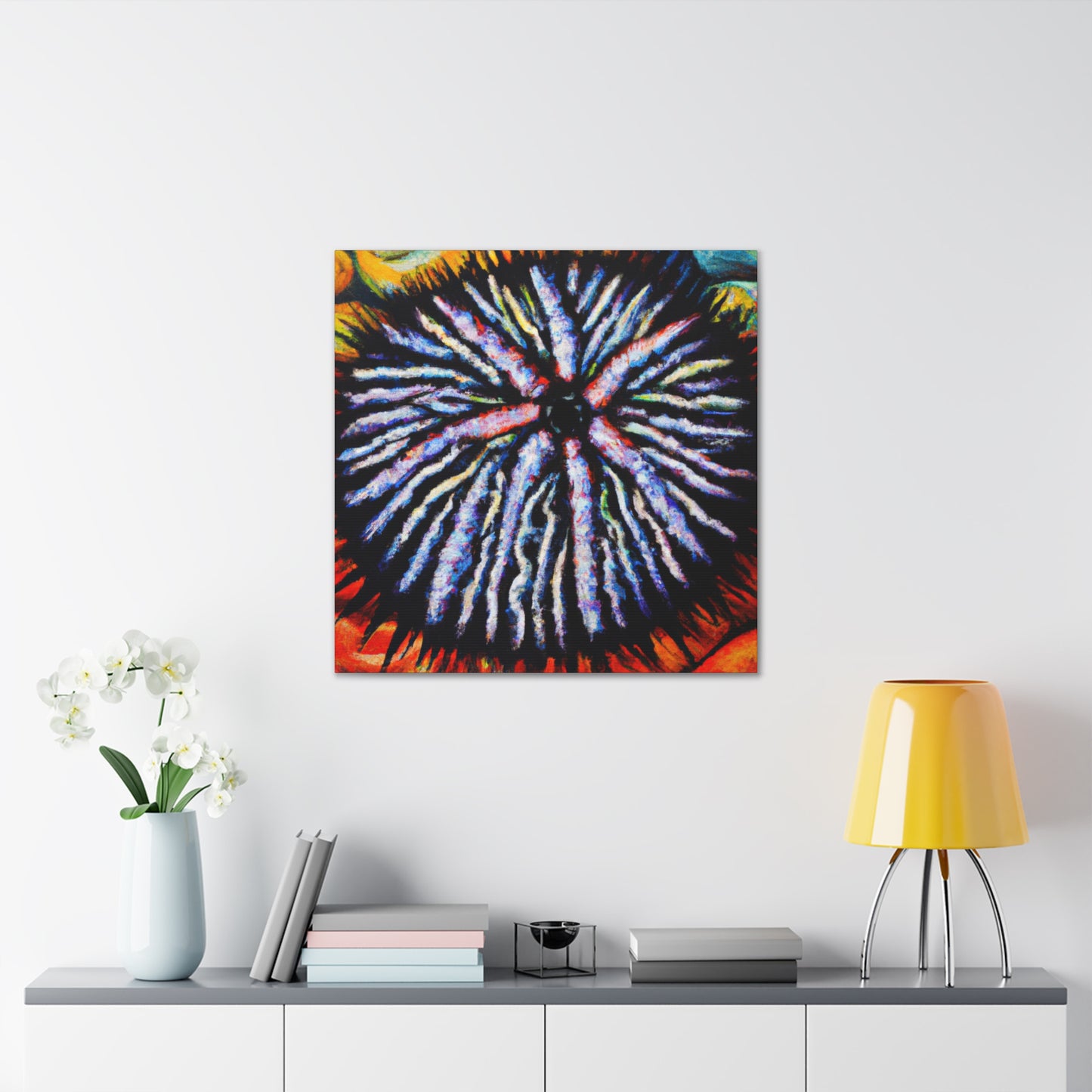 Sea Urchin Impasto - Canvas