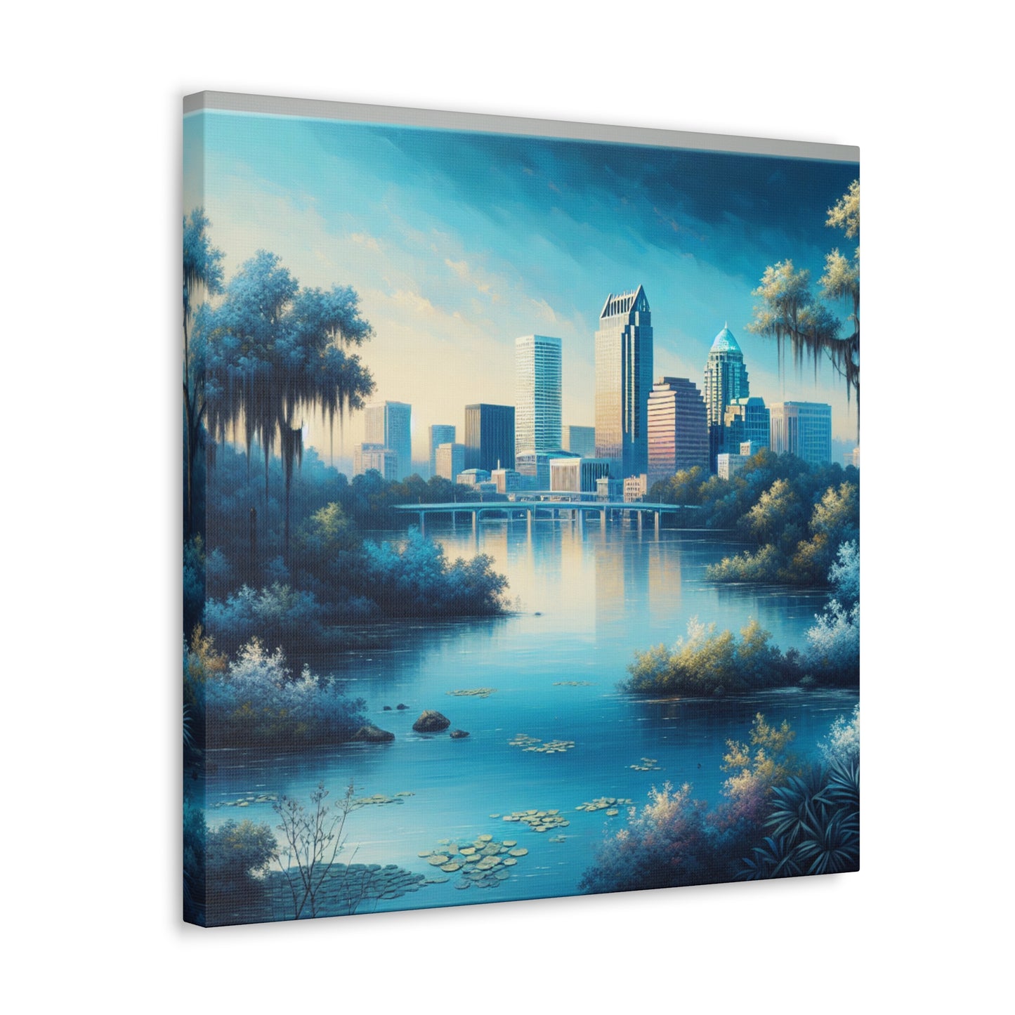 "Vibrant City Life" - Canvas