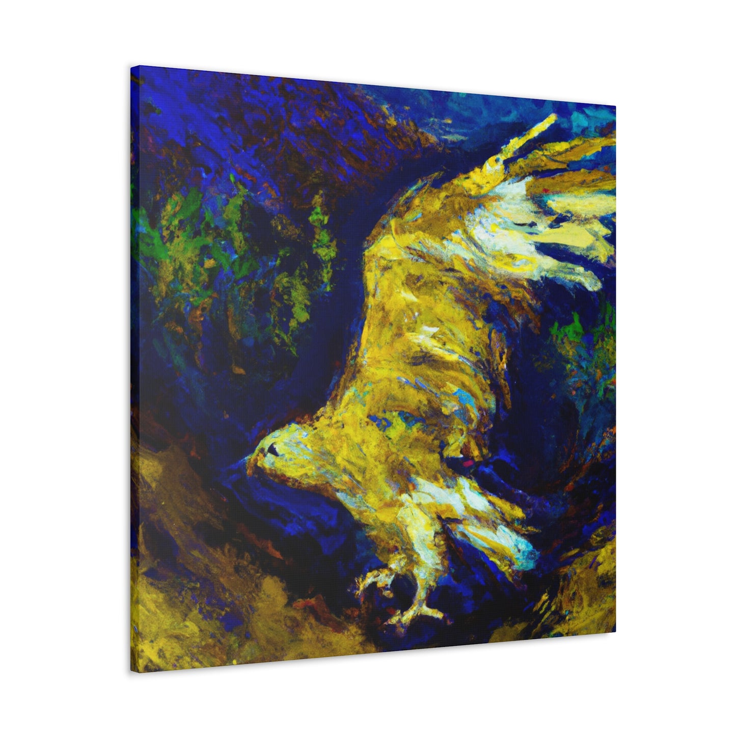 Golden Eagle Flight. - Canvas