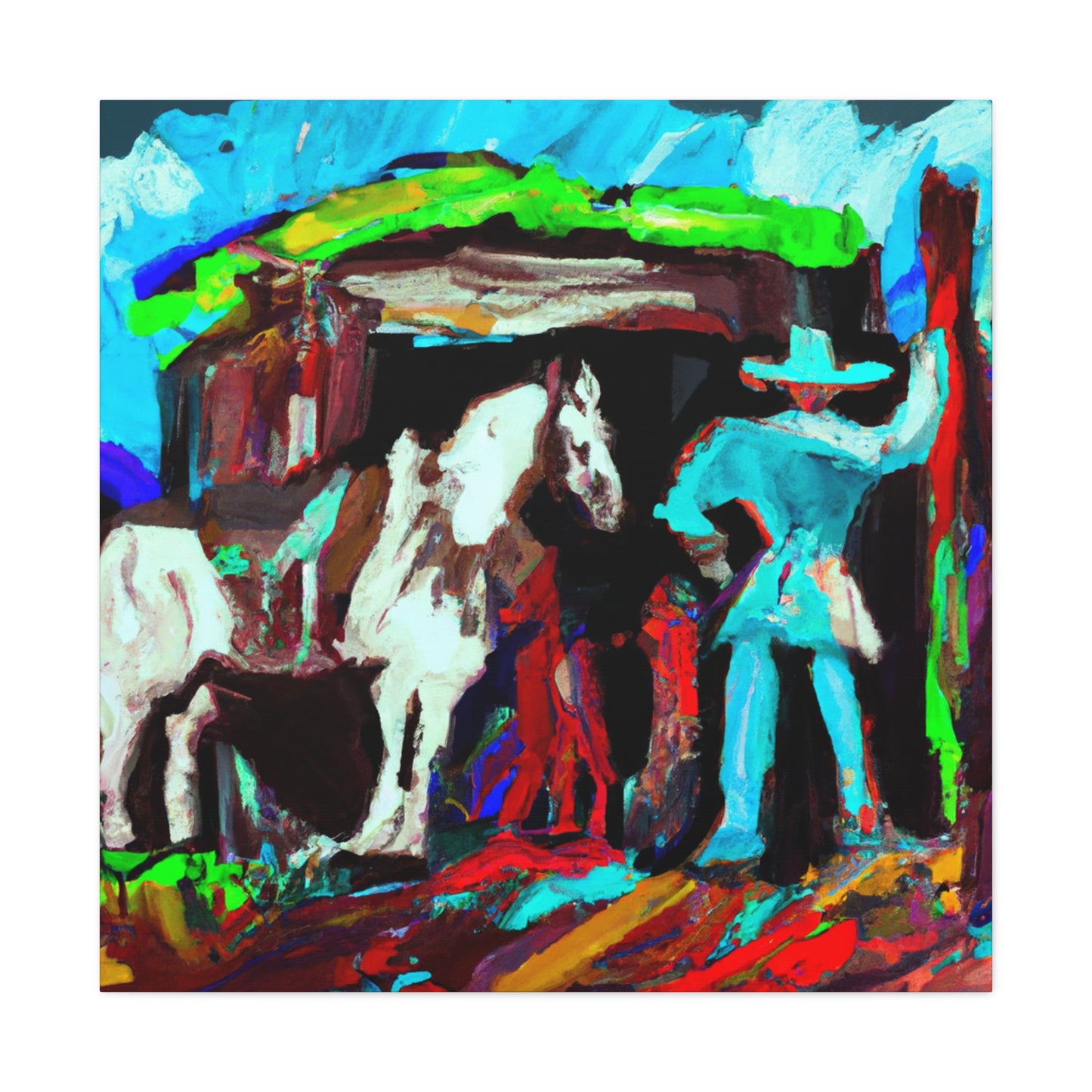 Stagecoach in Flux - Canvas