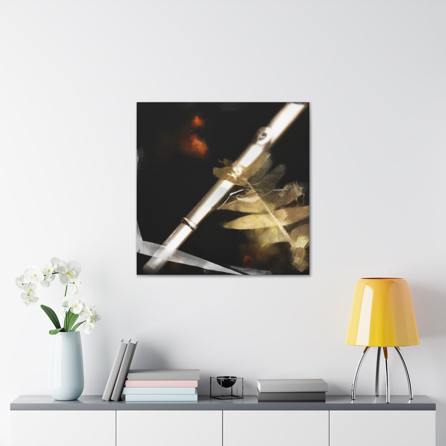 Playing Flute Musically - Canvas