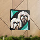 "Shih Tzu in Deco" - Canvas