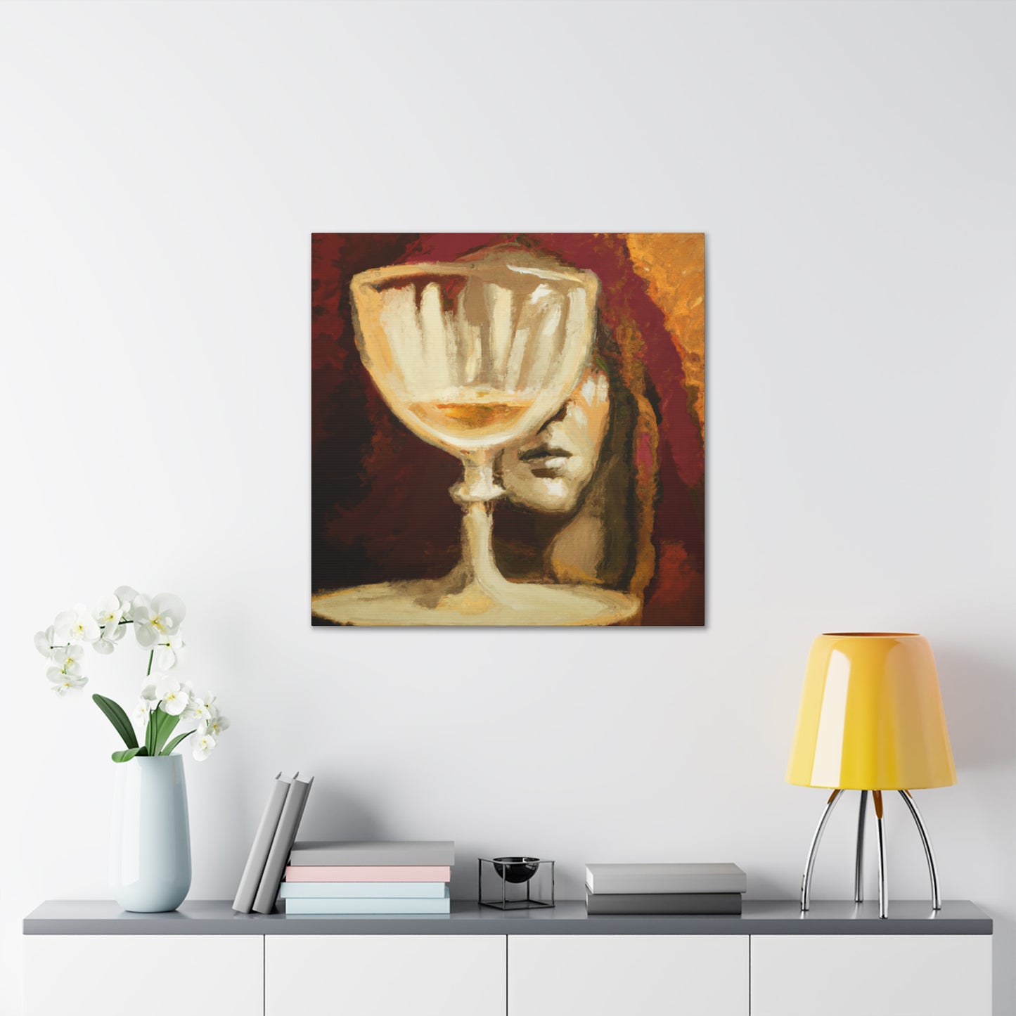 "Brimming Wine Chalice" - Canvas