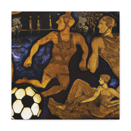 Soccer in Rococo World - Canvas