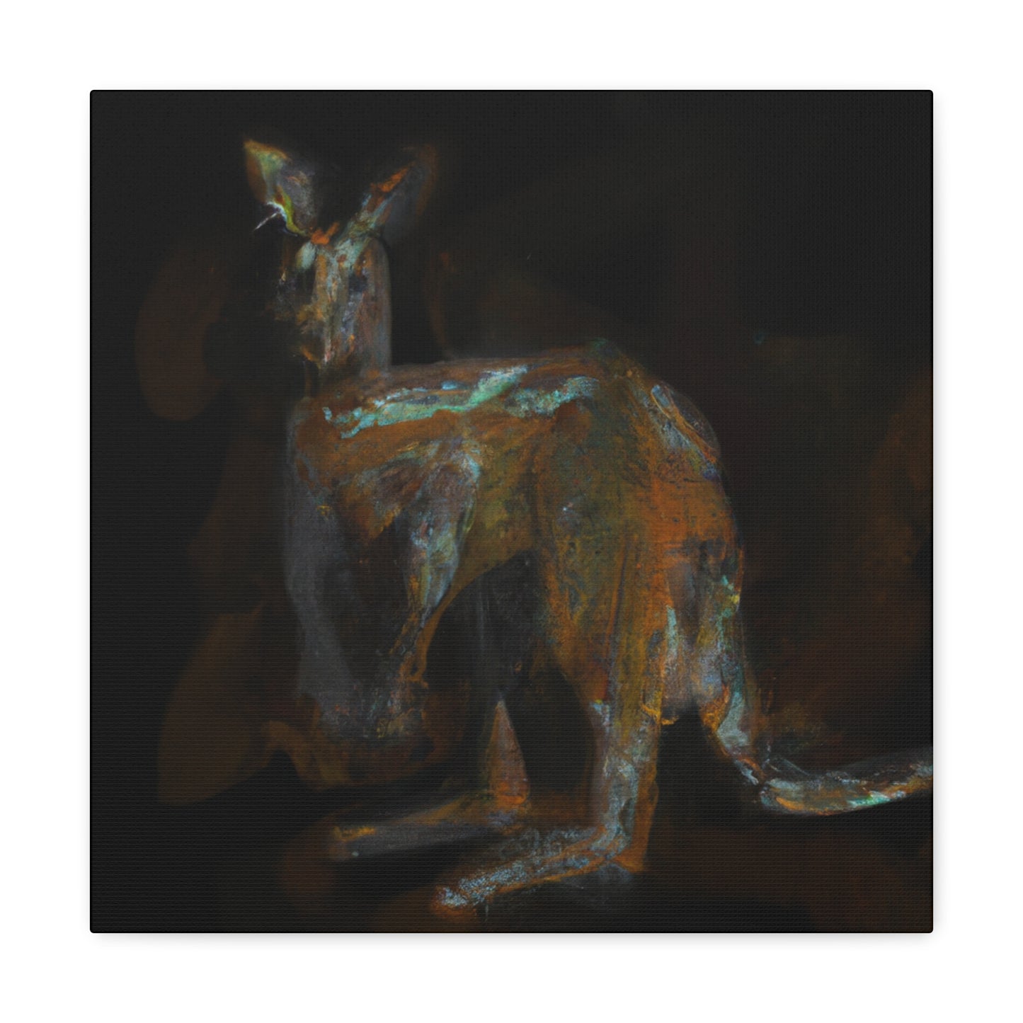 Kangaroo in Abstraction - Canvas