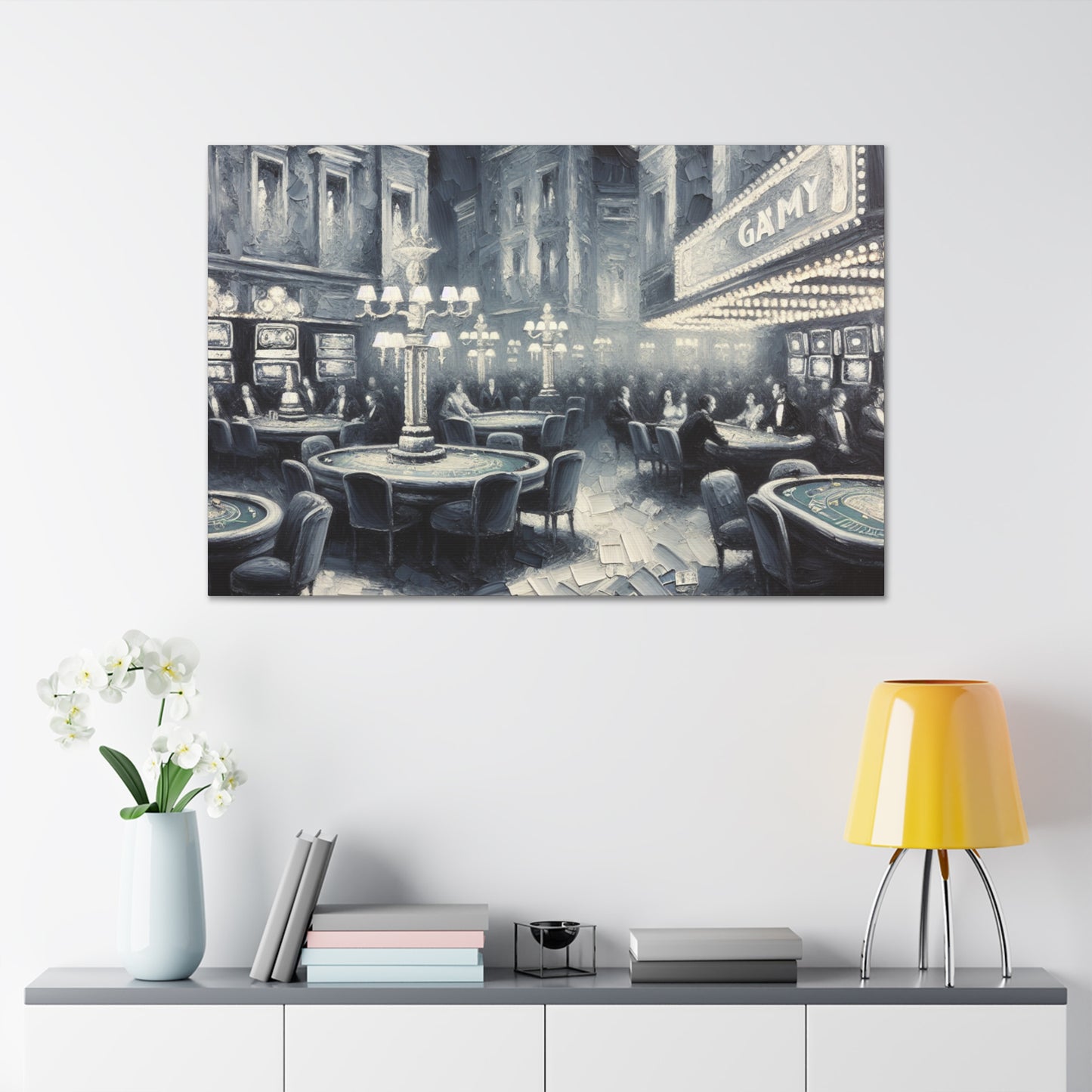 Gilded Gaming Hall Masterpiece - Canvas