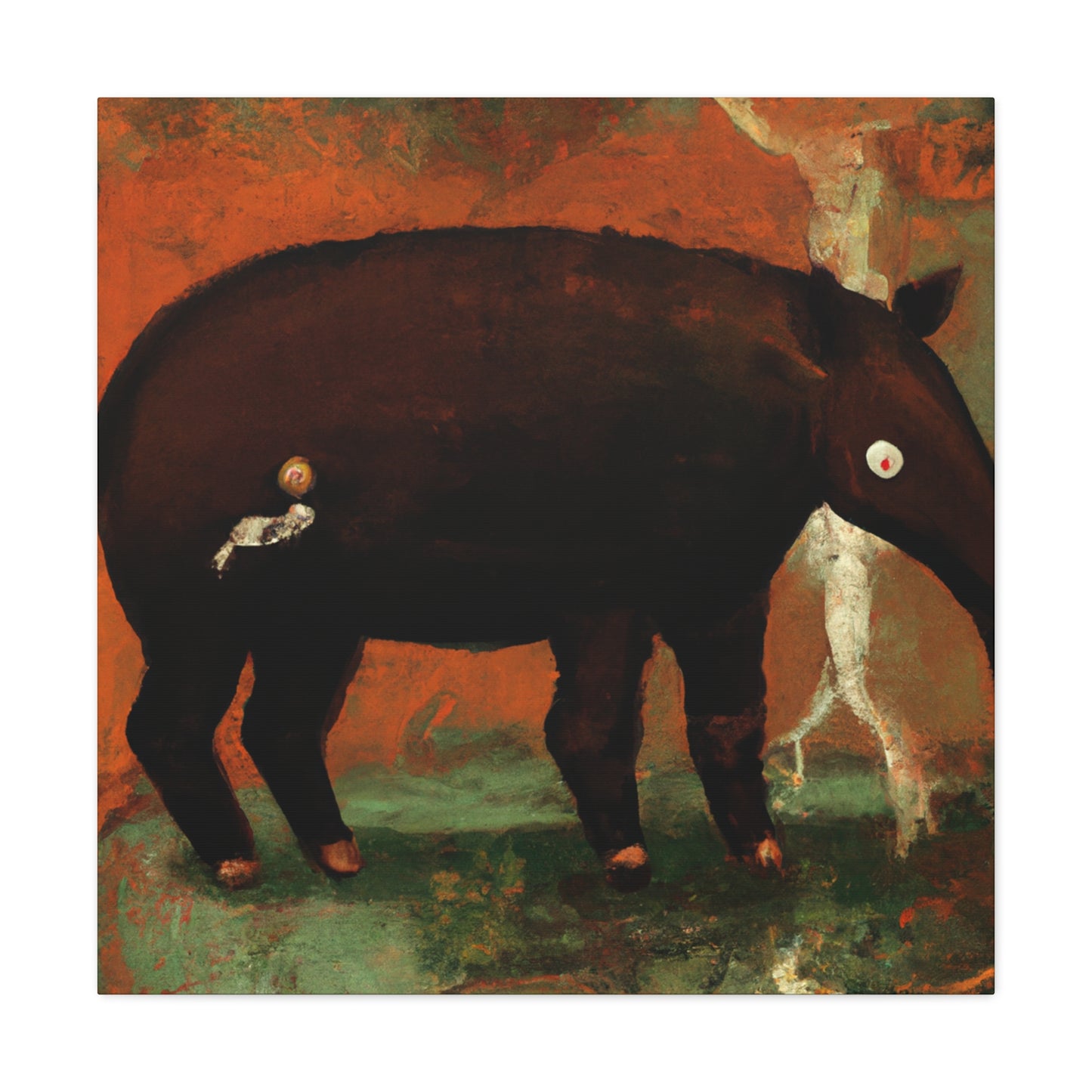 Malayan Tapir Amazement - Canvas