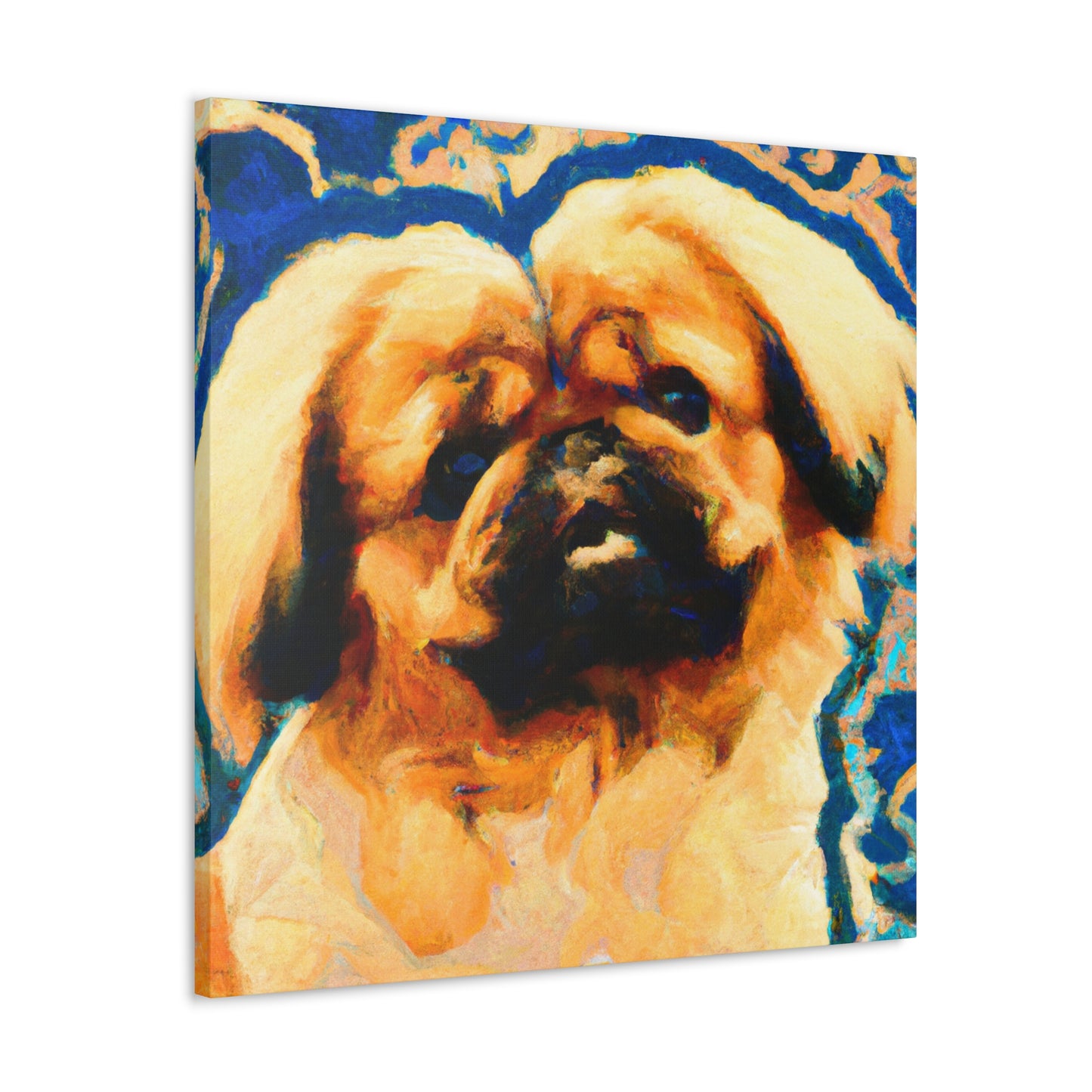 Pekingese Poised Elegance - Canvas