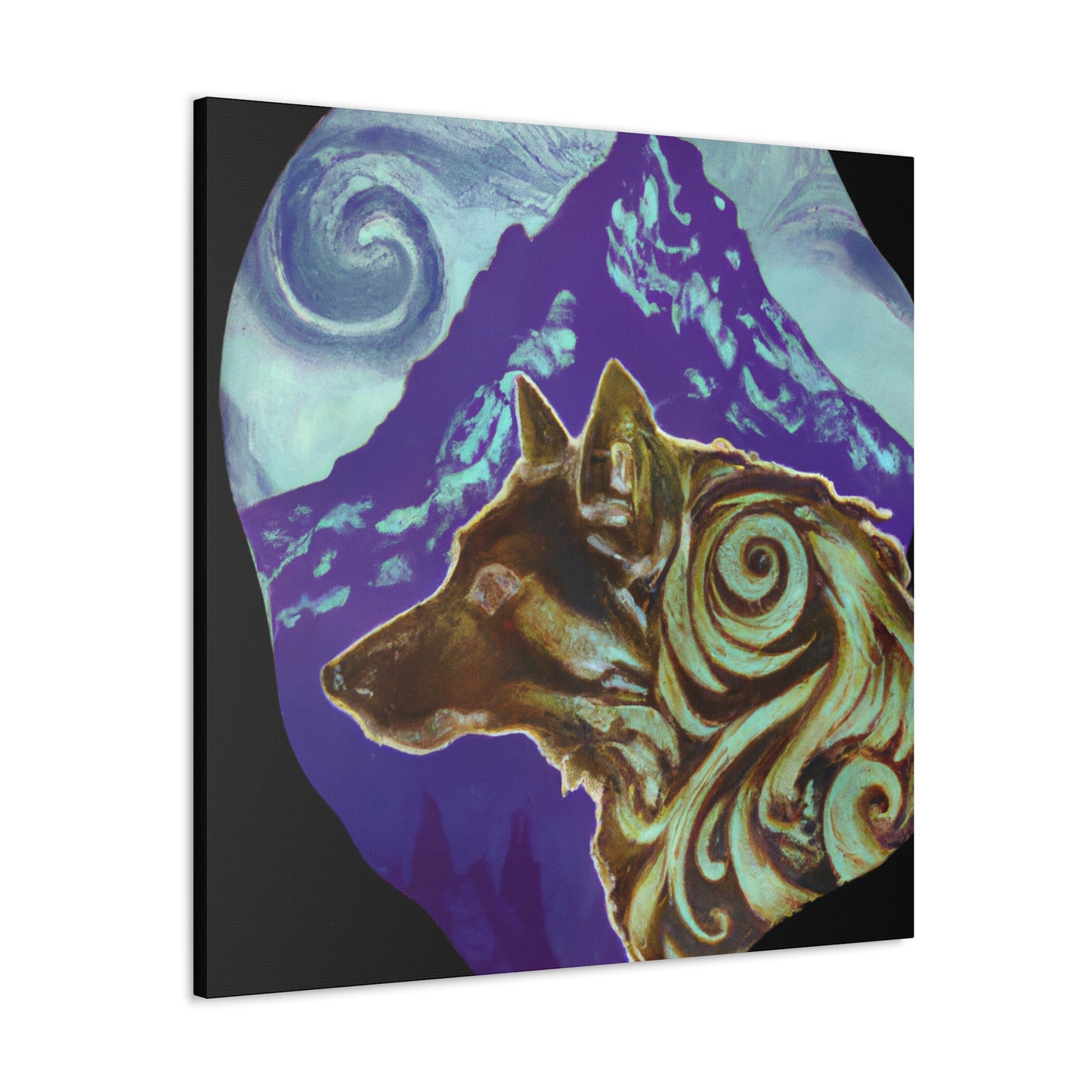 "The Wolf's Beauty Rising" - Canvas