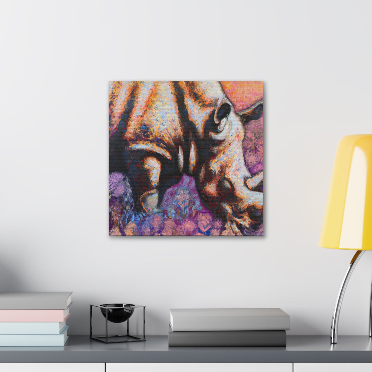 "Majestic Rhinoceros Serenity" - Canvas