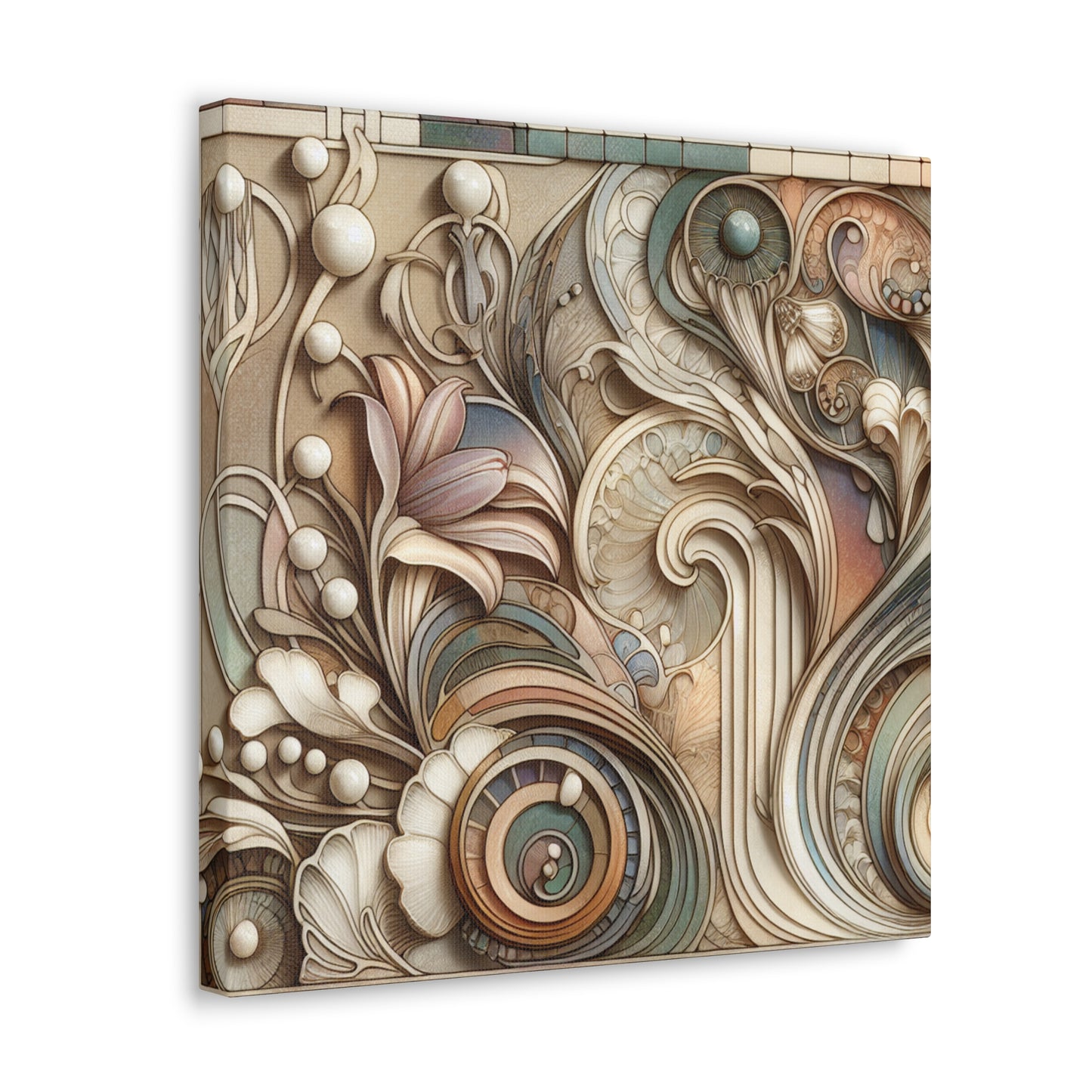 Whispers of Flowing Elegance - Canvas