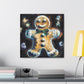 Gingerbread Man Gleeful - Canvas