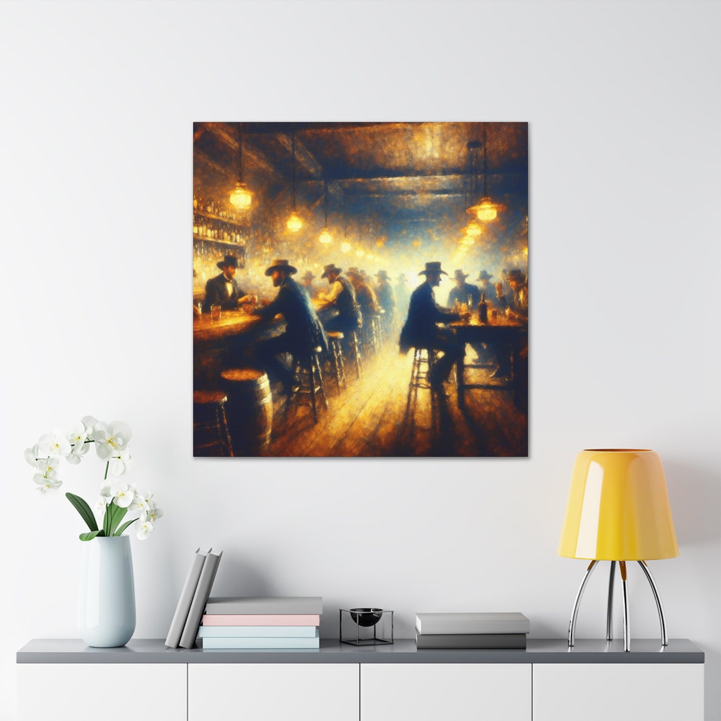 Saloon Serenade Stampedes - Canvas