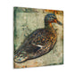 "Mallard Duck In Bloom" - Canvas