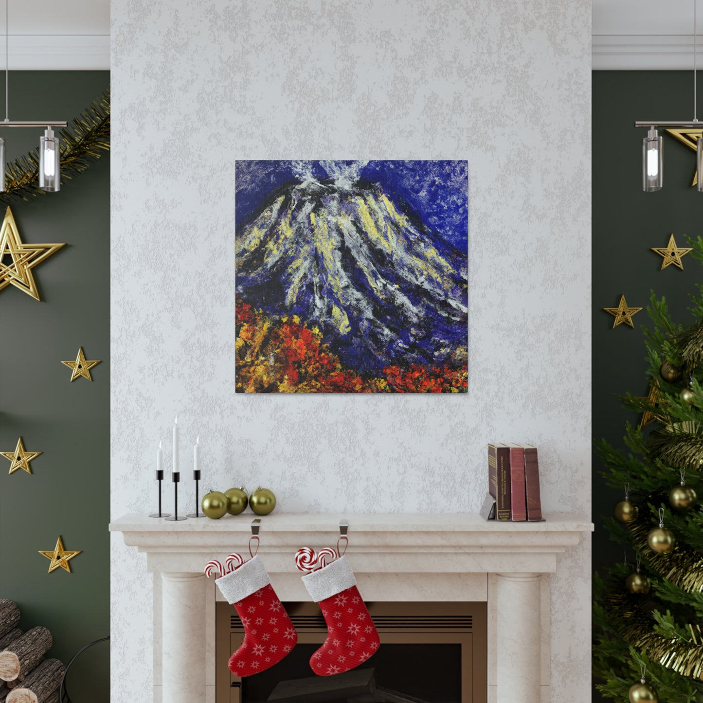 Volcano in Impressionism - Canvas