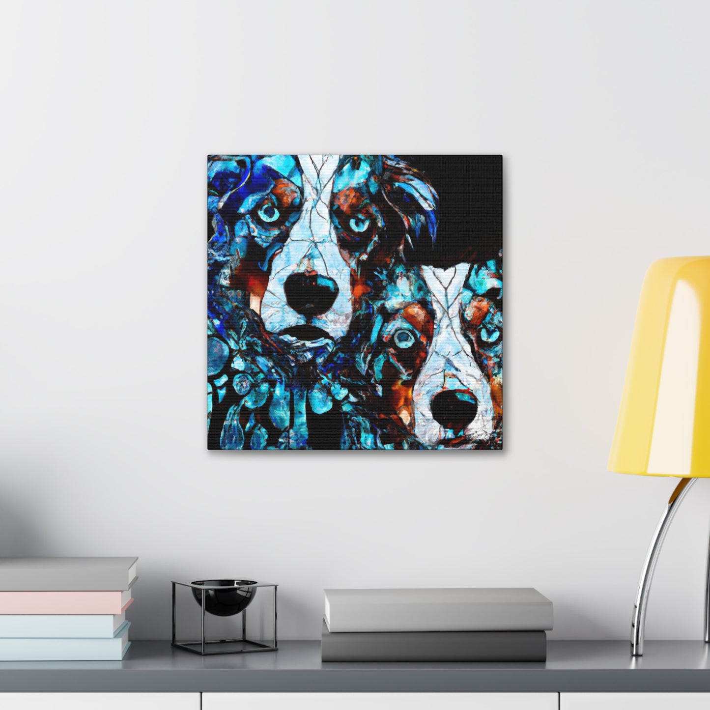 "Australian Shepherds Rejoice" - Canvas