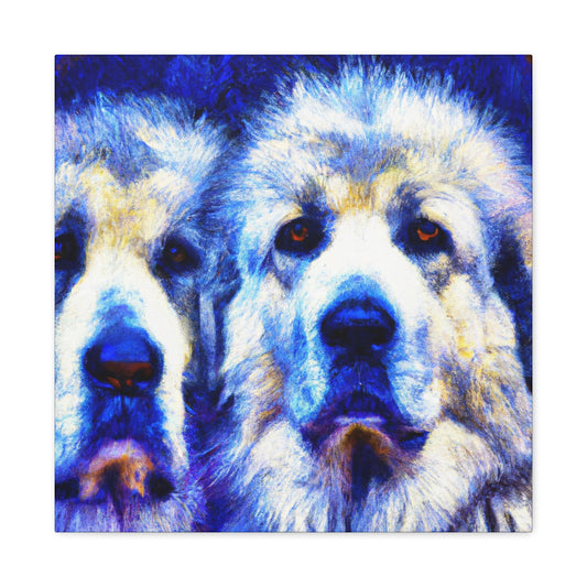 "Majesty of Great Pyrenees" - Canvas