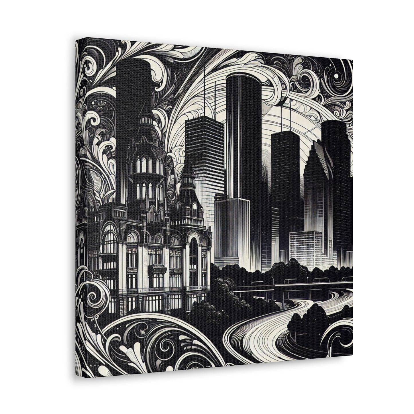 "Glimmers of Houston Brilliance" - Canvas