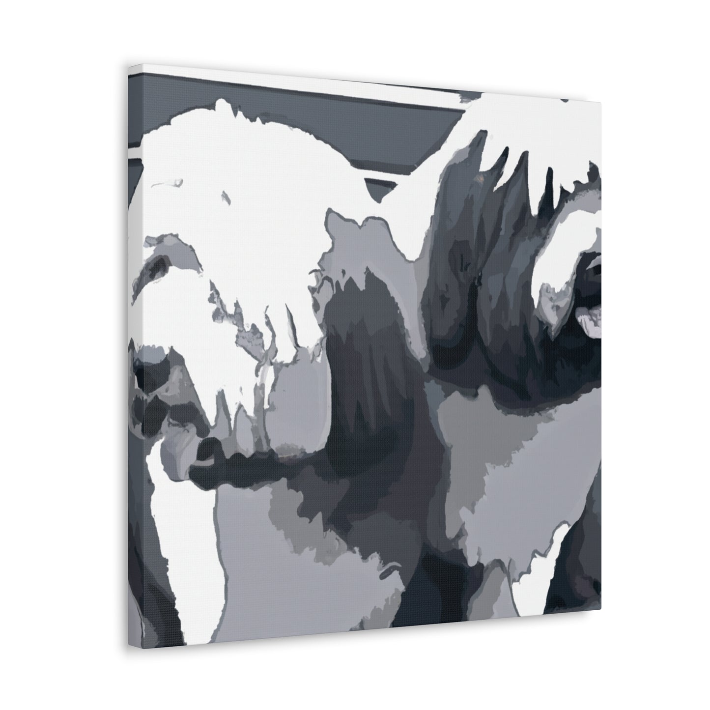 Old English Sheepdog portrait - Canvas